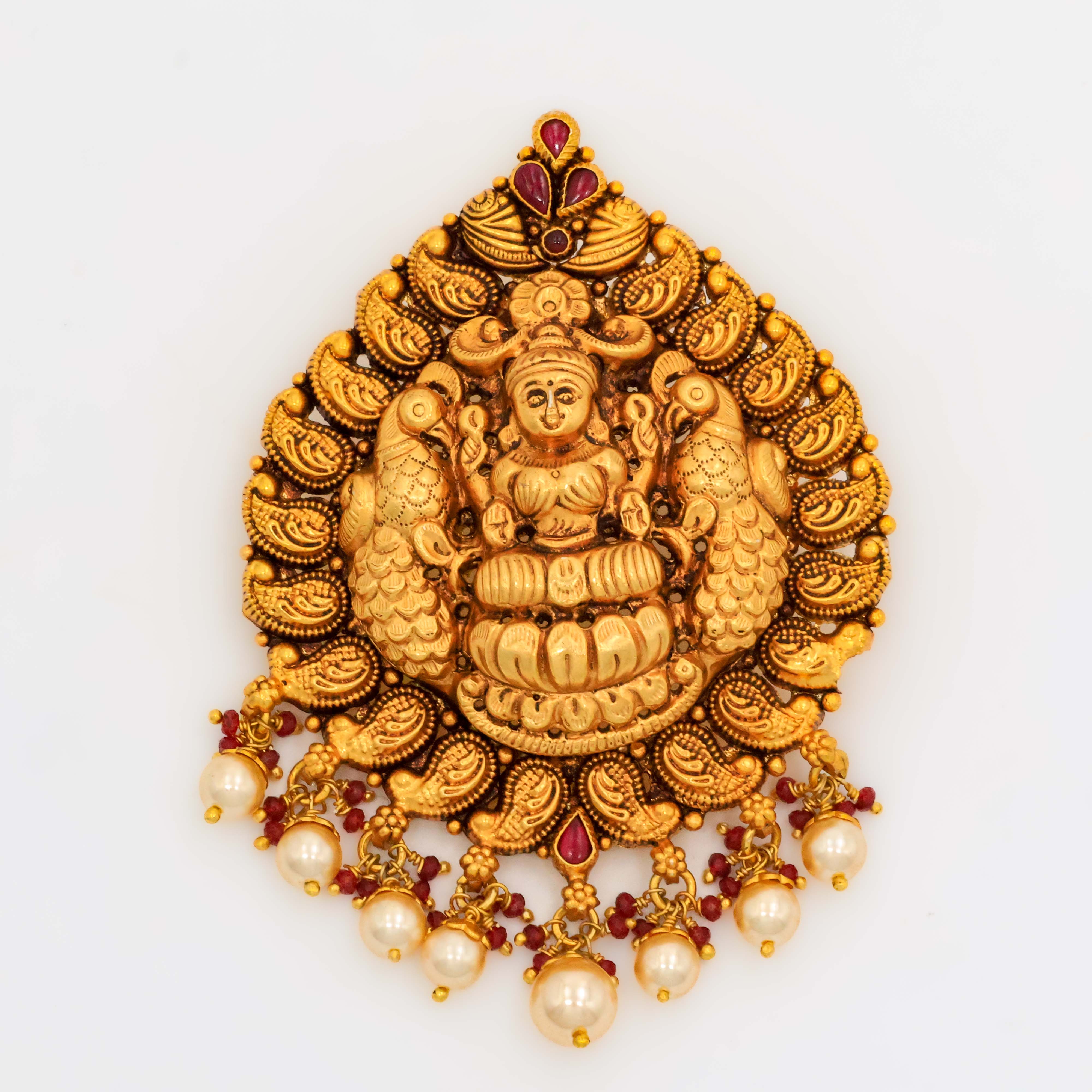 Arham Silver Palace - Gold Lakshmi Pendant