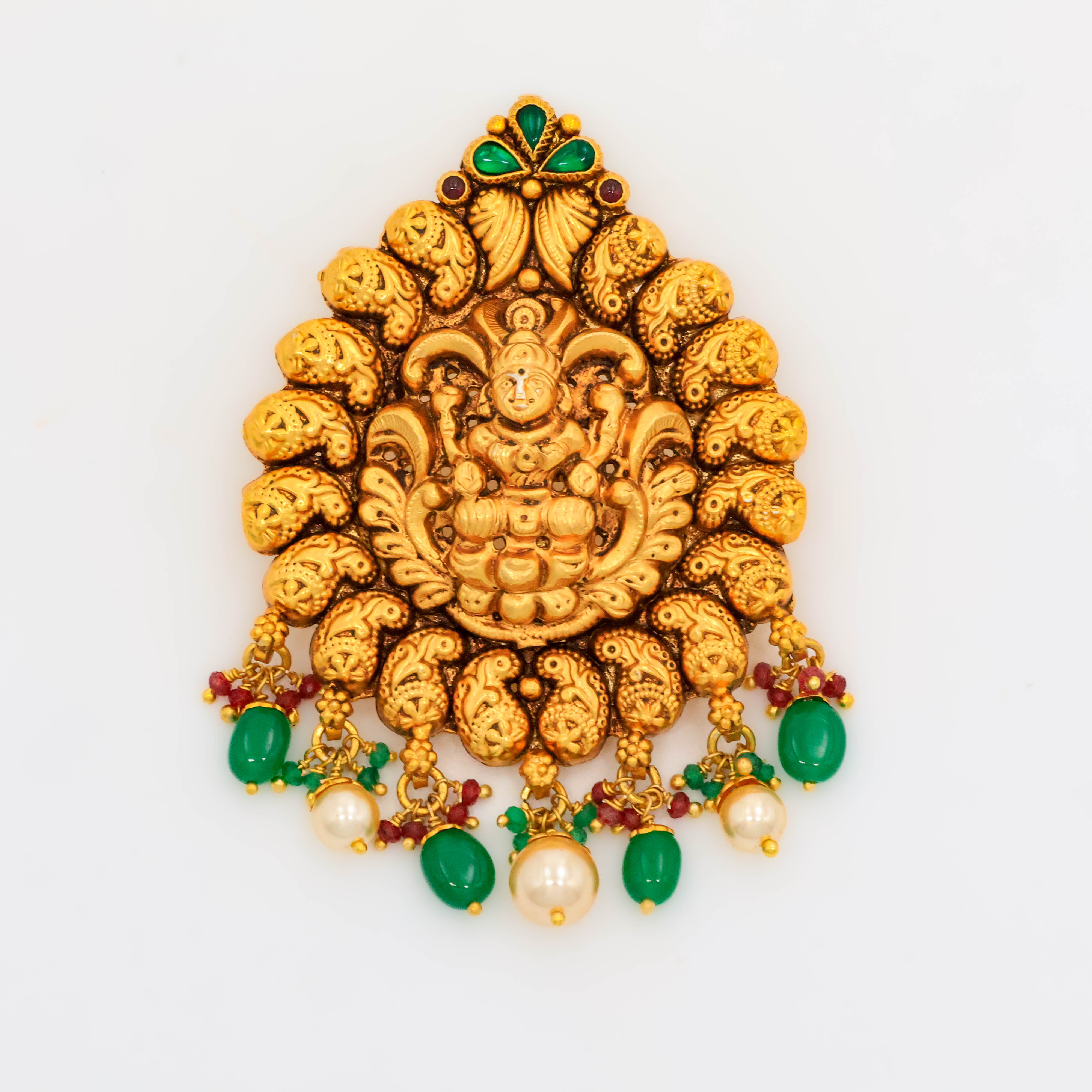 Arham Silver Palace - Gold Lakshmi Pendant