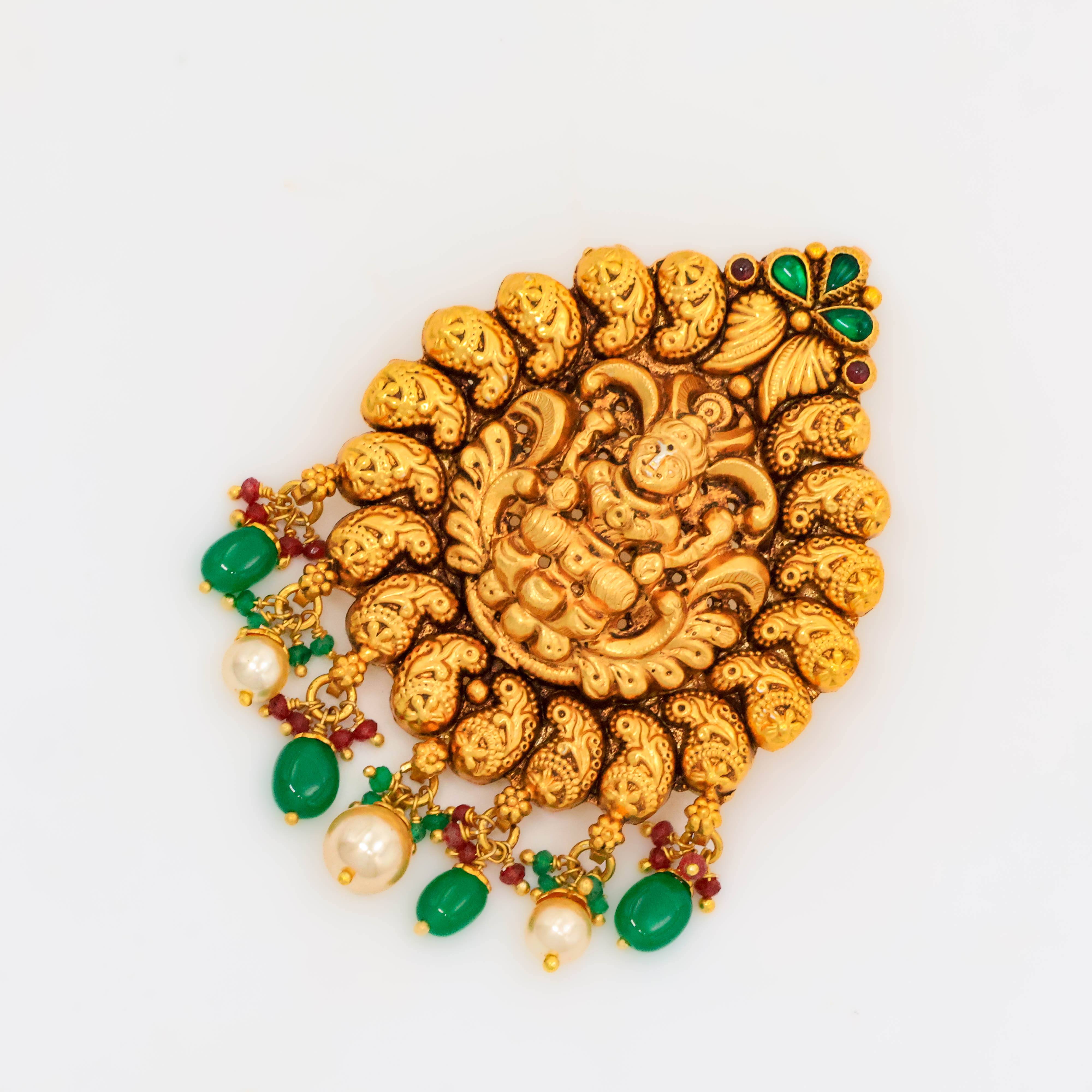 Arham Silver Palace - Gold Lakshmi Pendant