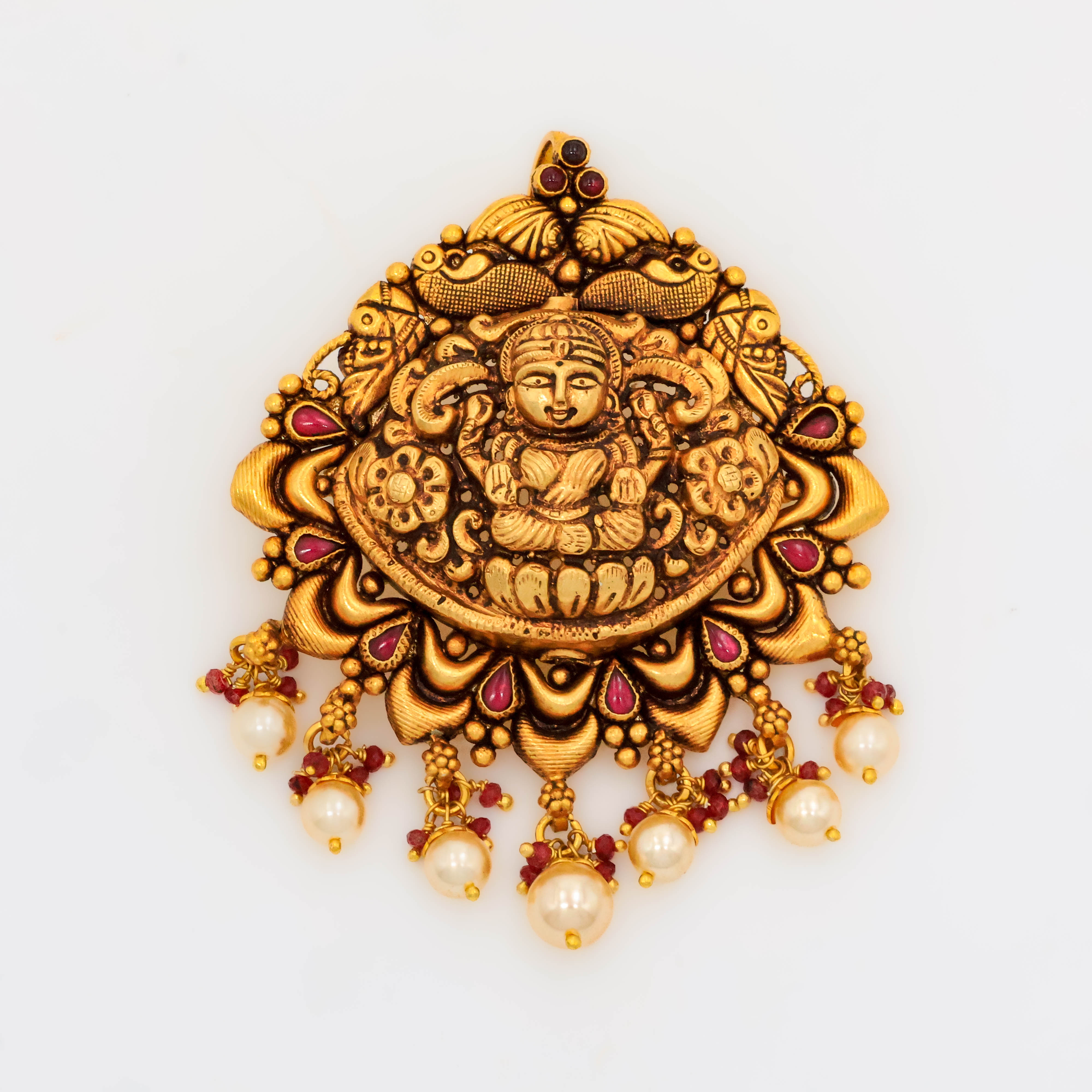 Arham Silver Palace - Gold Lakshmi Pendant