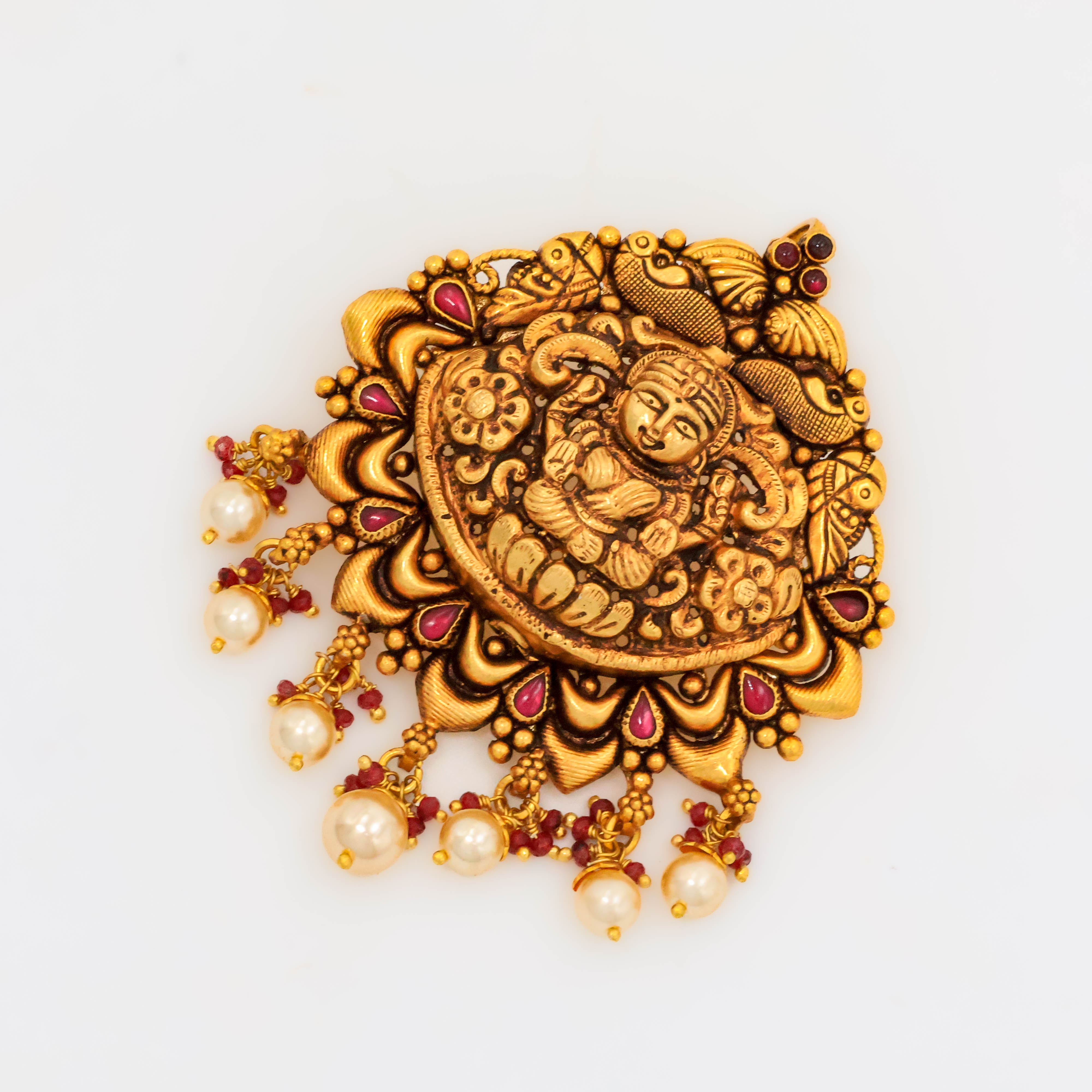 Arham Silver Palace - Gold Lakshmi Pendant