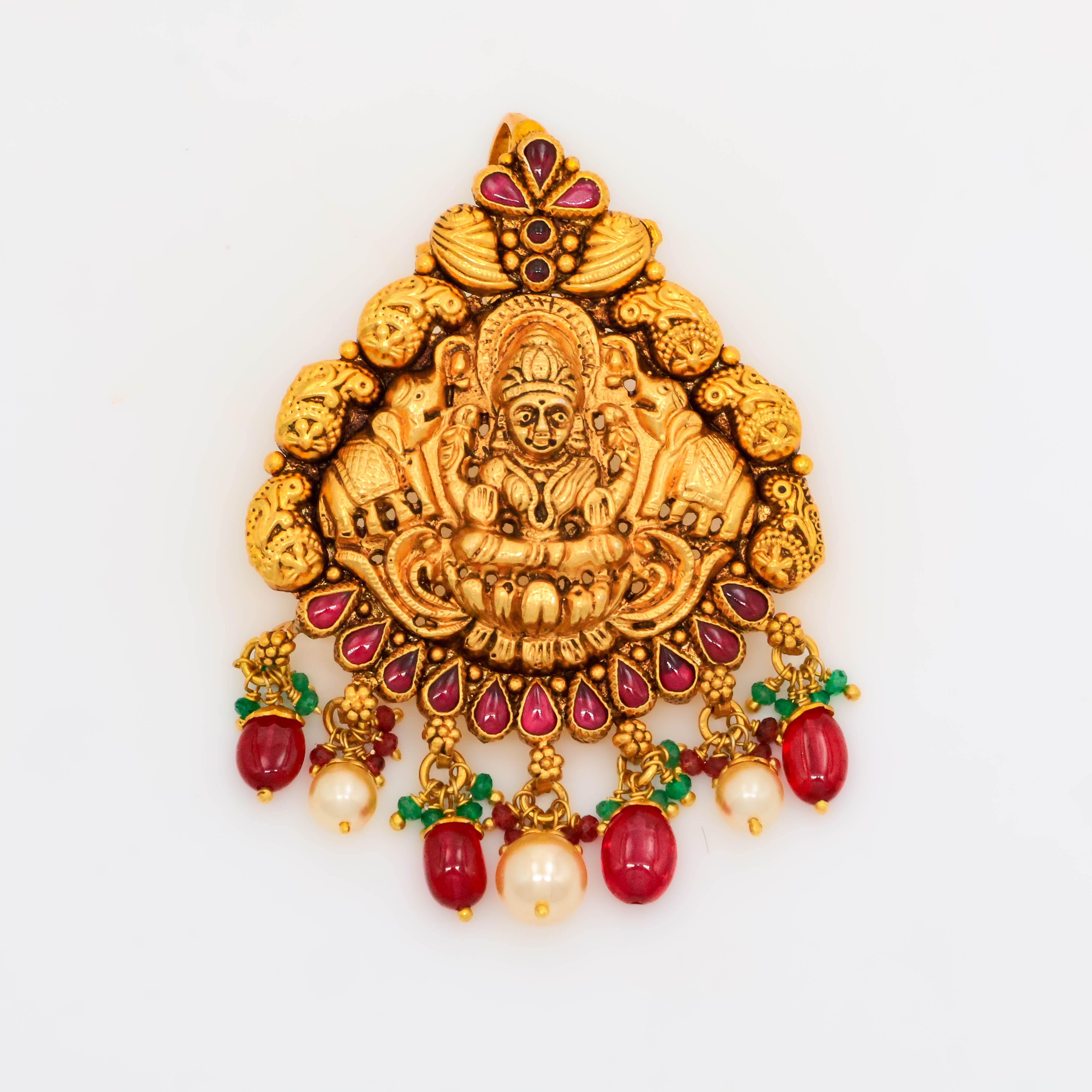 Arham Silver Palace - Gold Lakshmi Pendant
