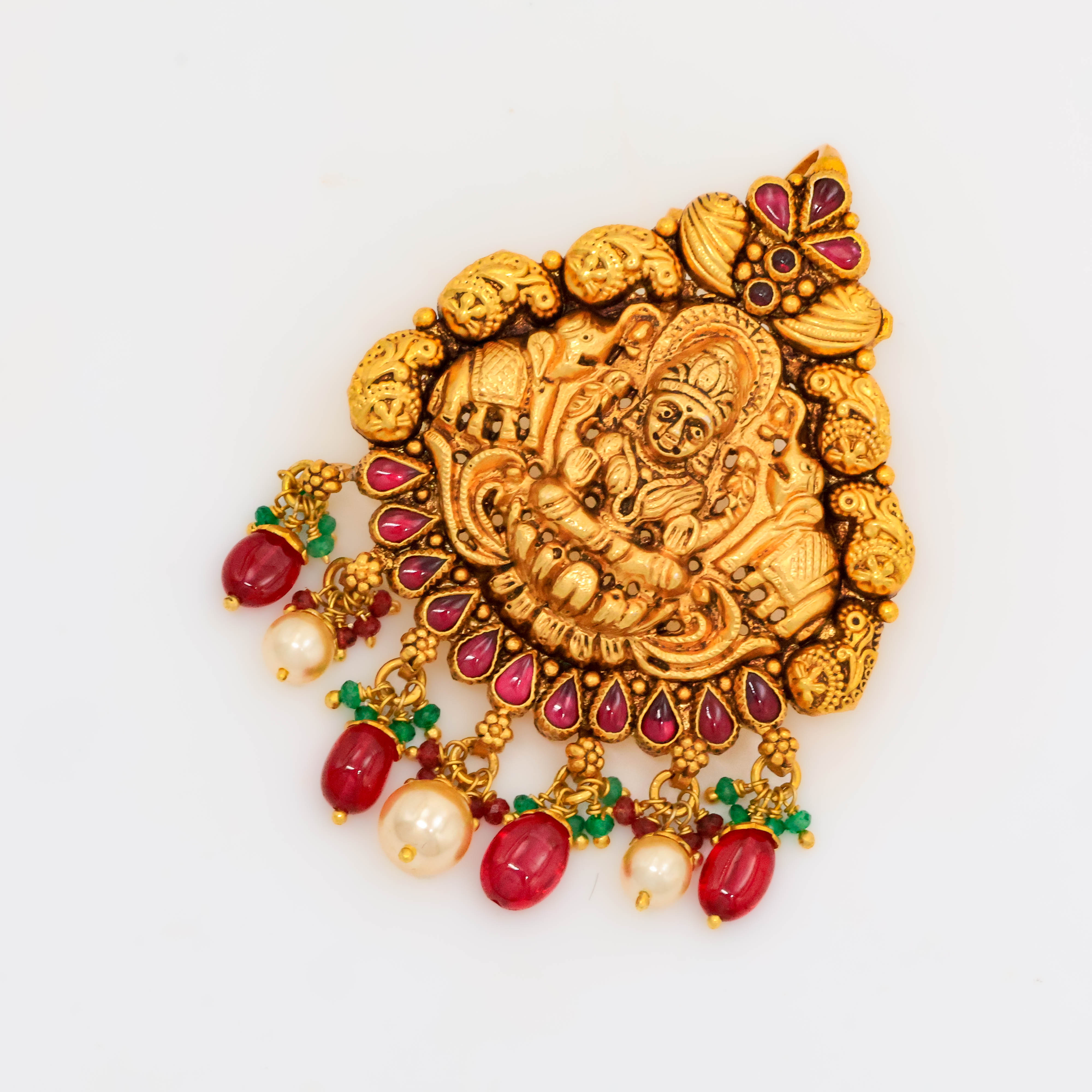 Arham Silver Palace - Gold Lakshmi Pendant
