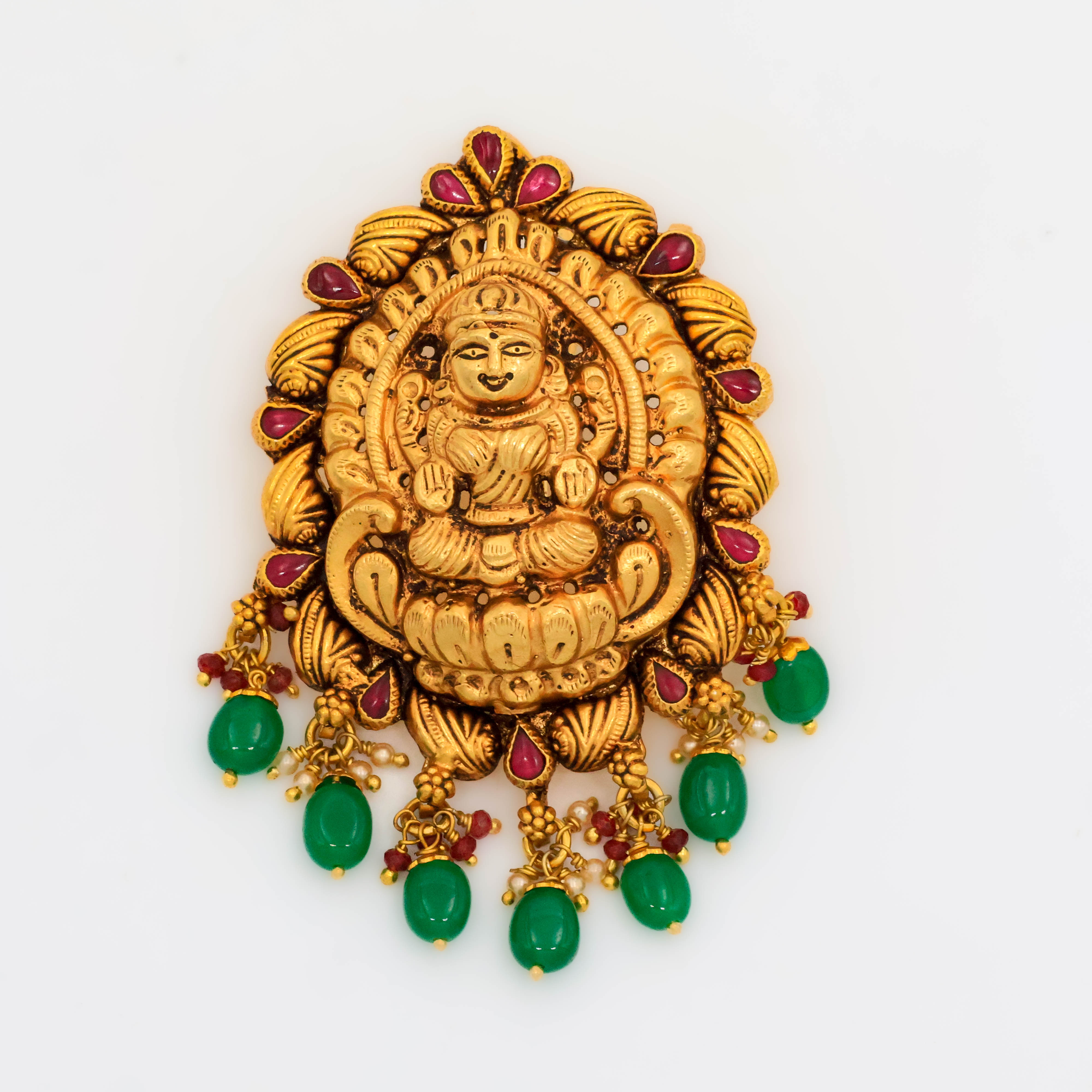 Arham Silver Palace - Gold Lakshmi Pendant