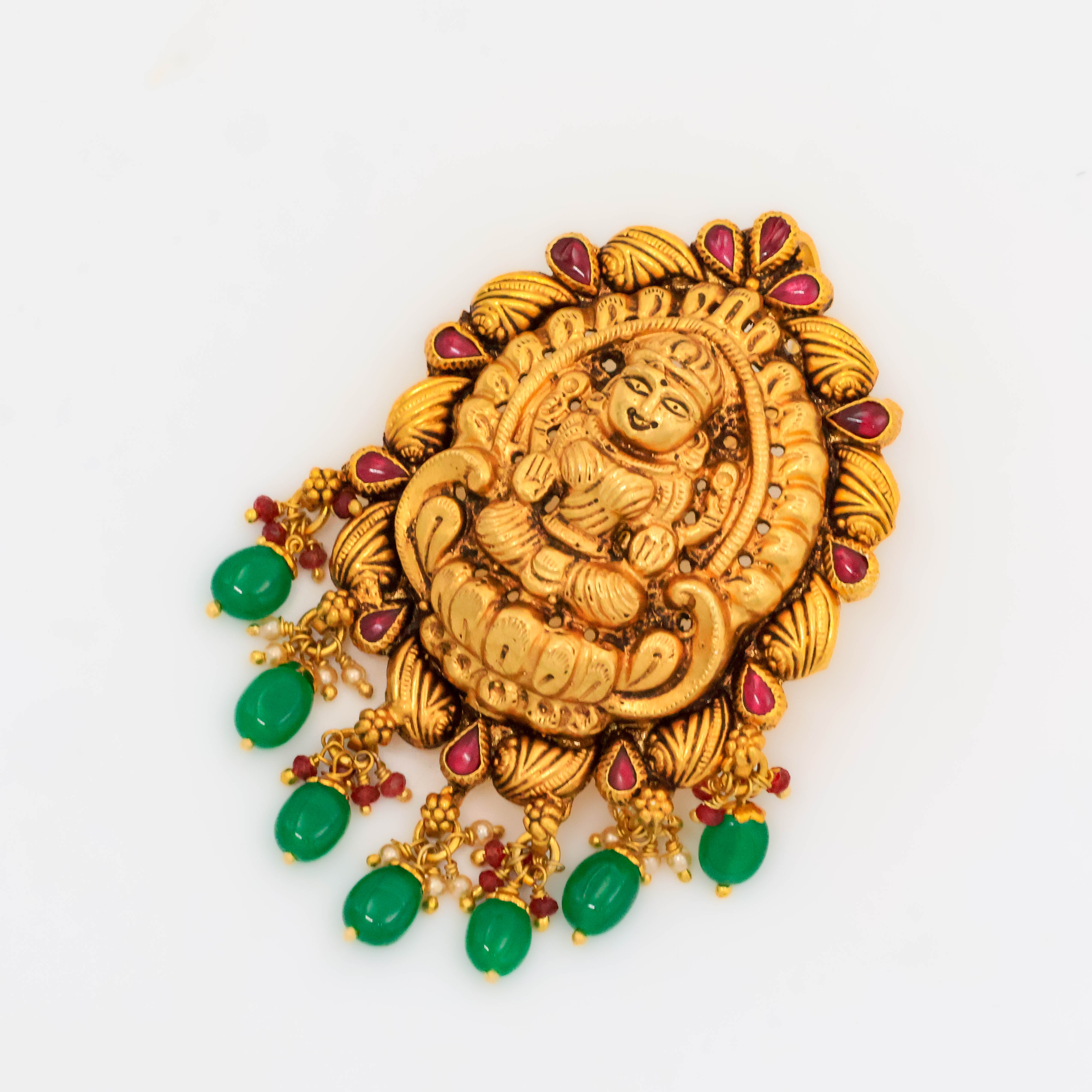 Arham Silver Palace - Gold Lakshmi Pendant
