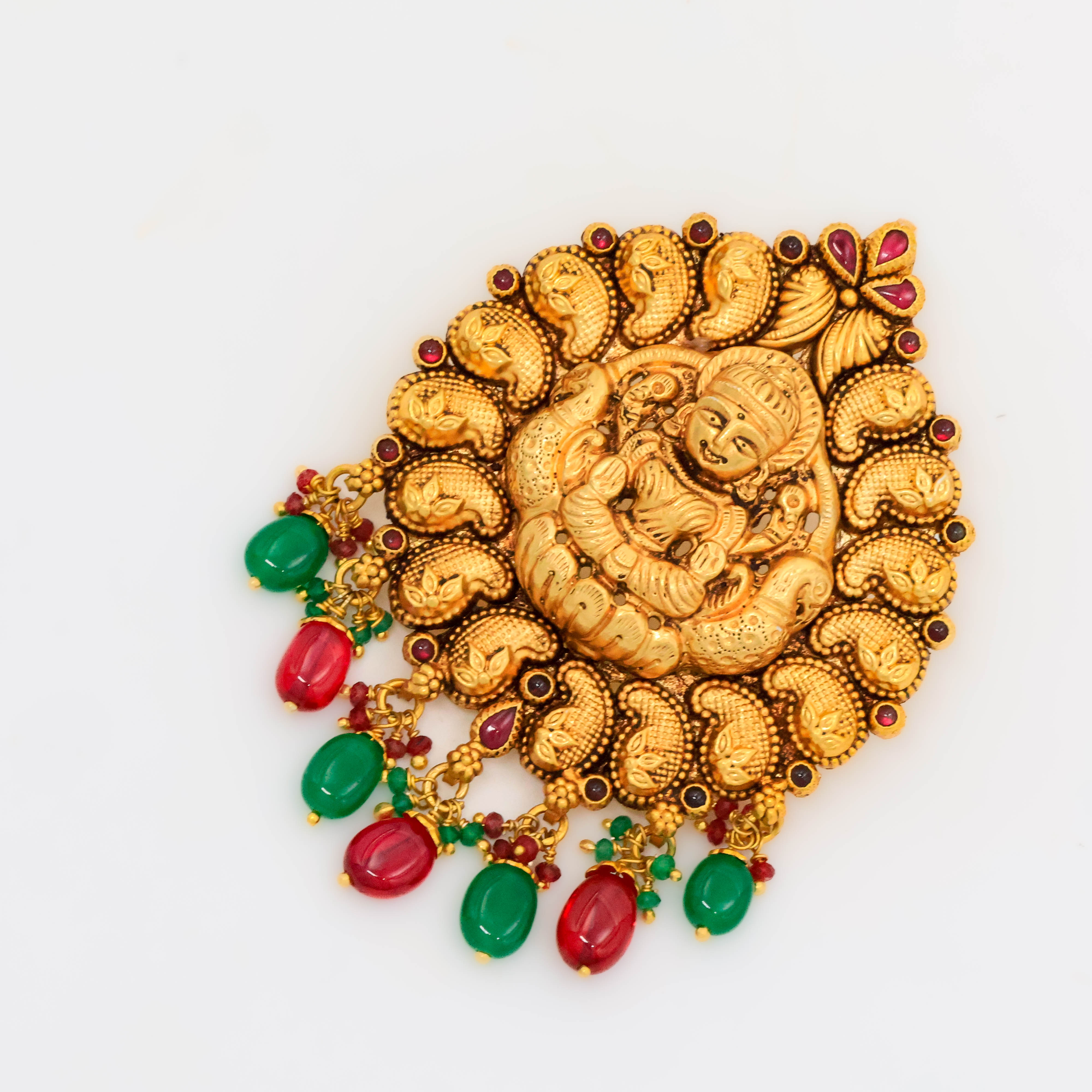 Arham Silver Palace - Gold Lakshmi Pendant