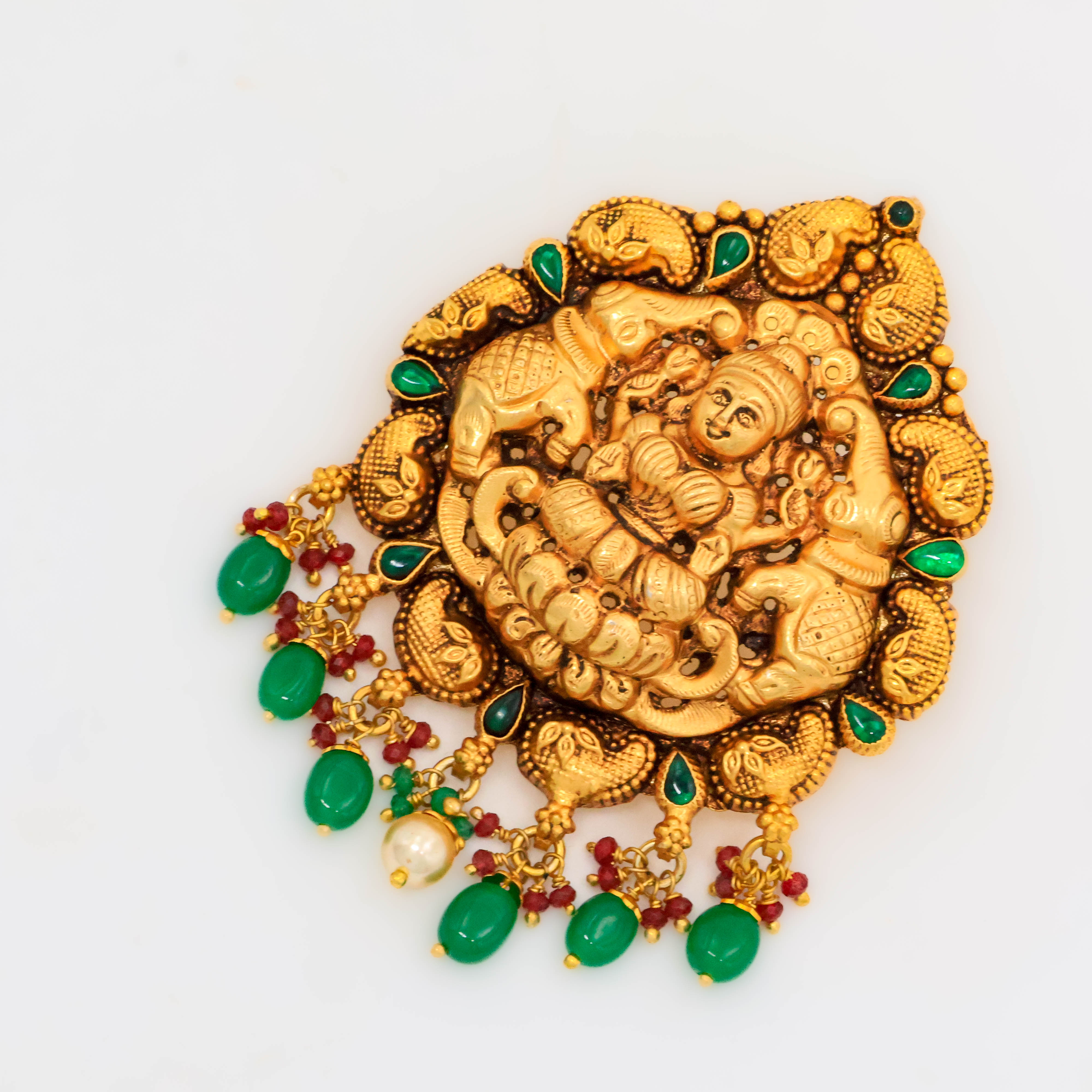 Arham Silver Palace - Gold Lakshmi Pendant