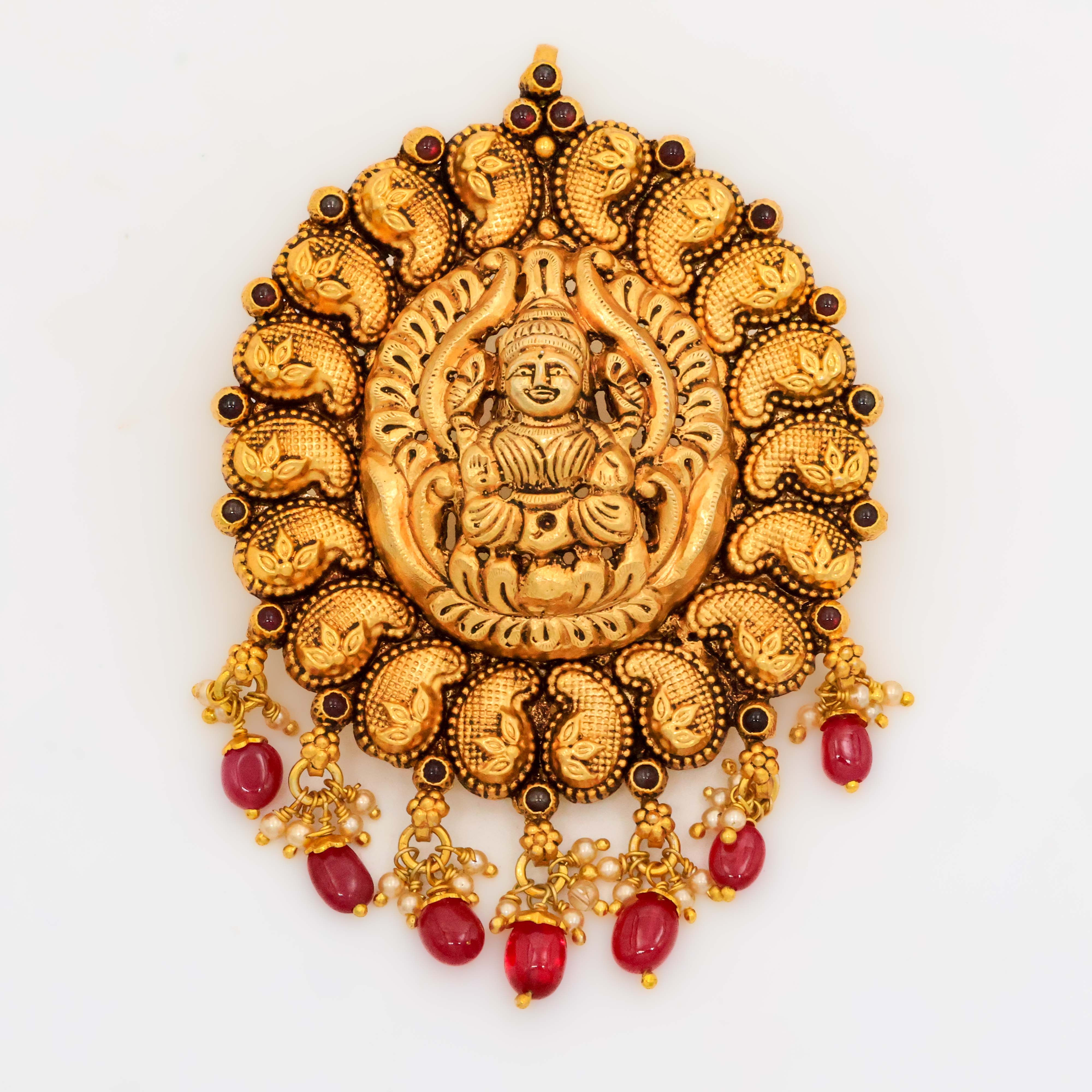 Arham Silver Palace - Gold Lakshmi Pendant