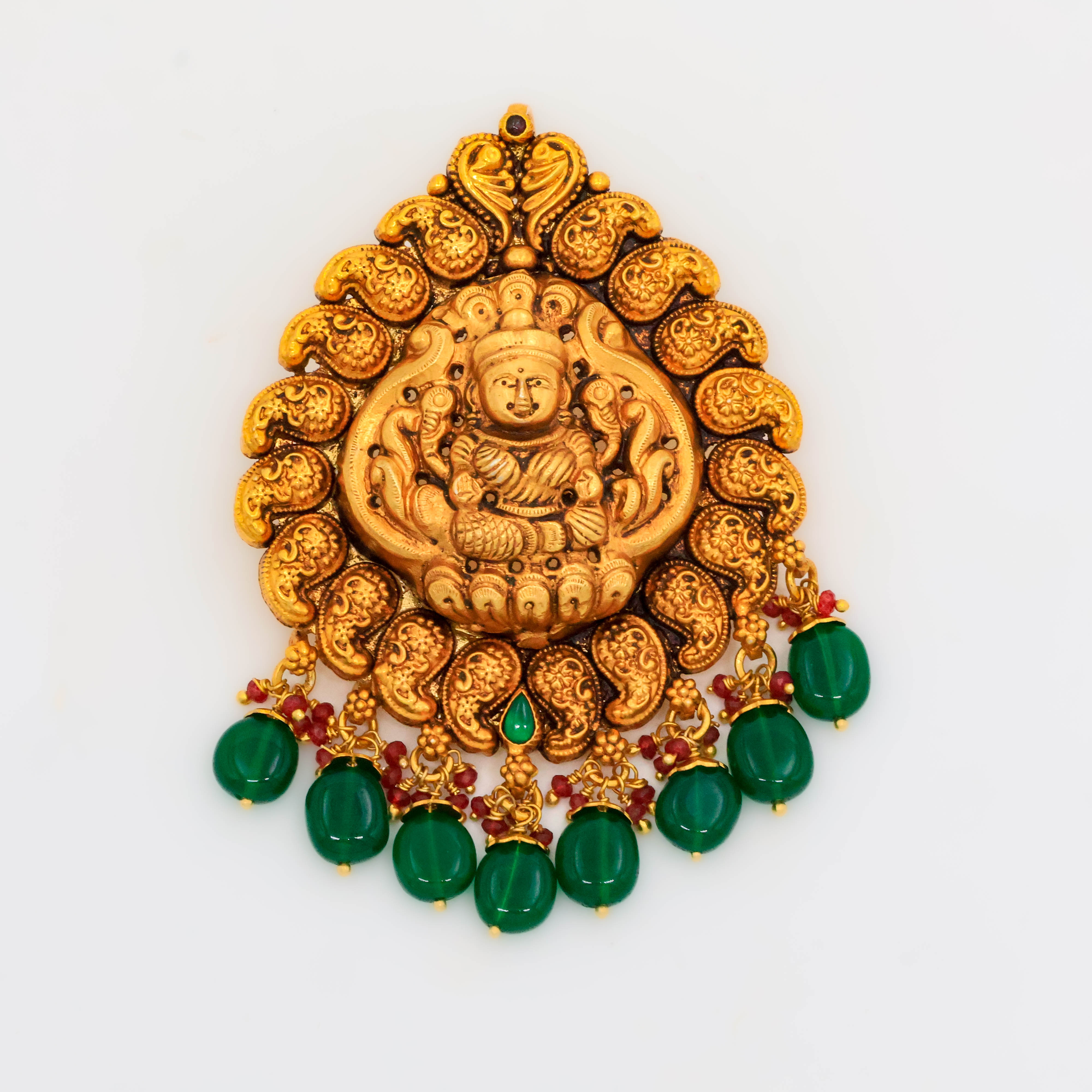 Arham Silver Palace - Gold Lakshmi Pendant
