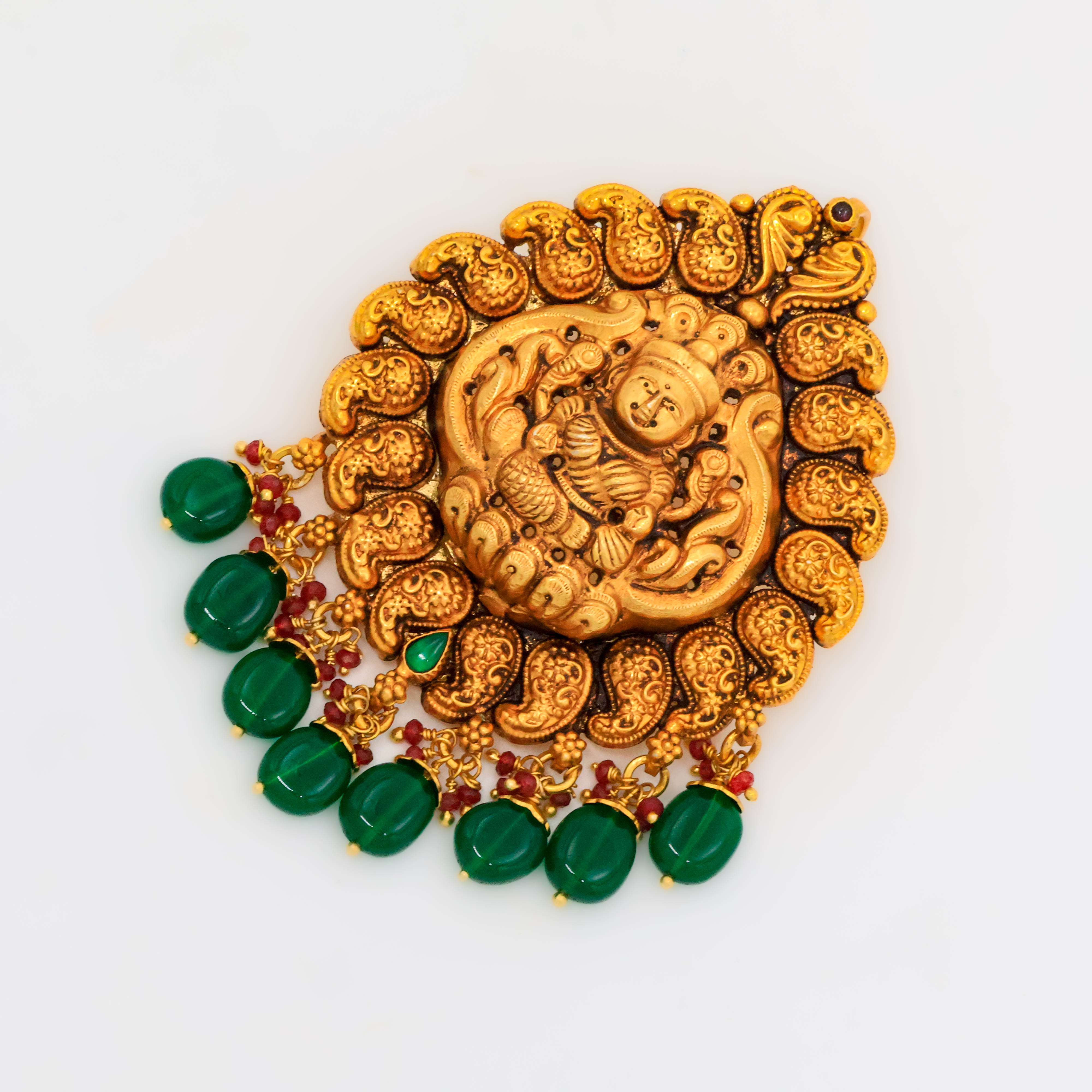 Arham Silver Palace - Gold Lakshmi Pendant