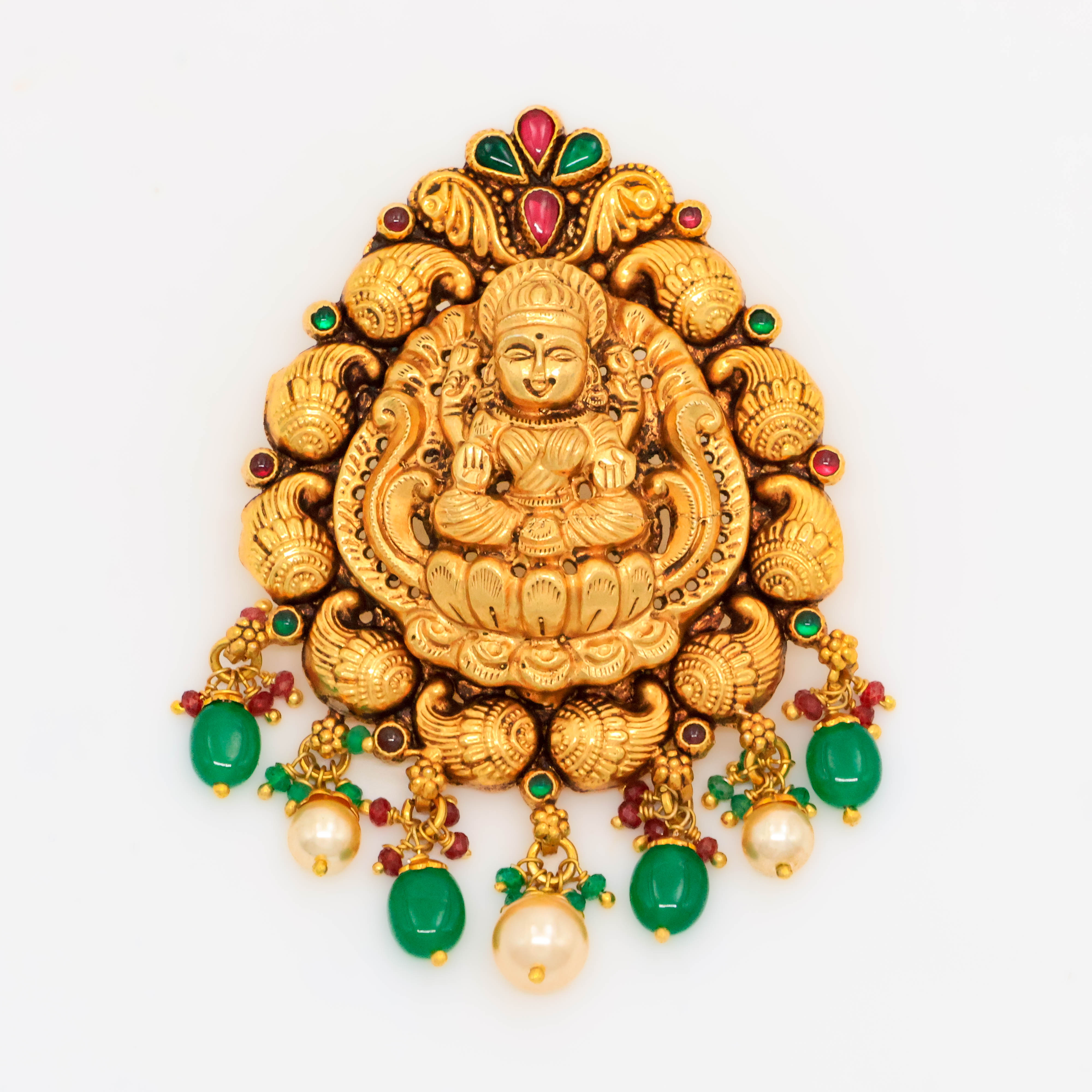 Arham Silver Palace - Gold Lakshmi Pendant