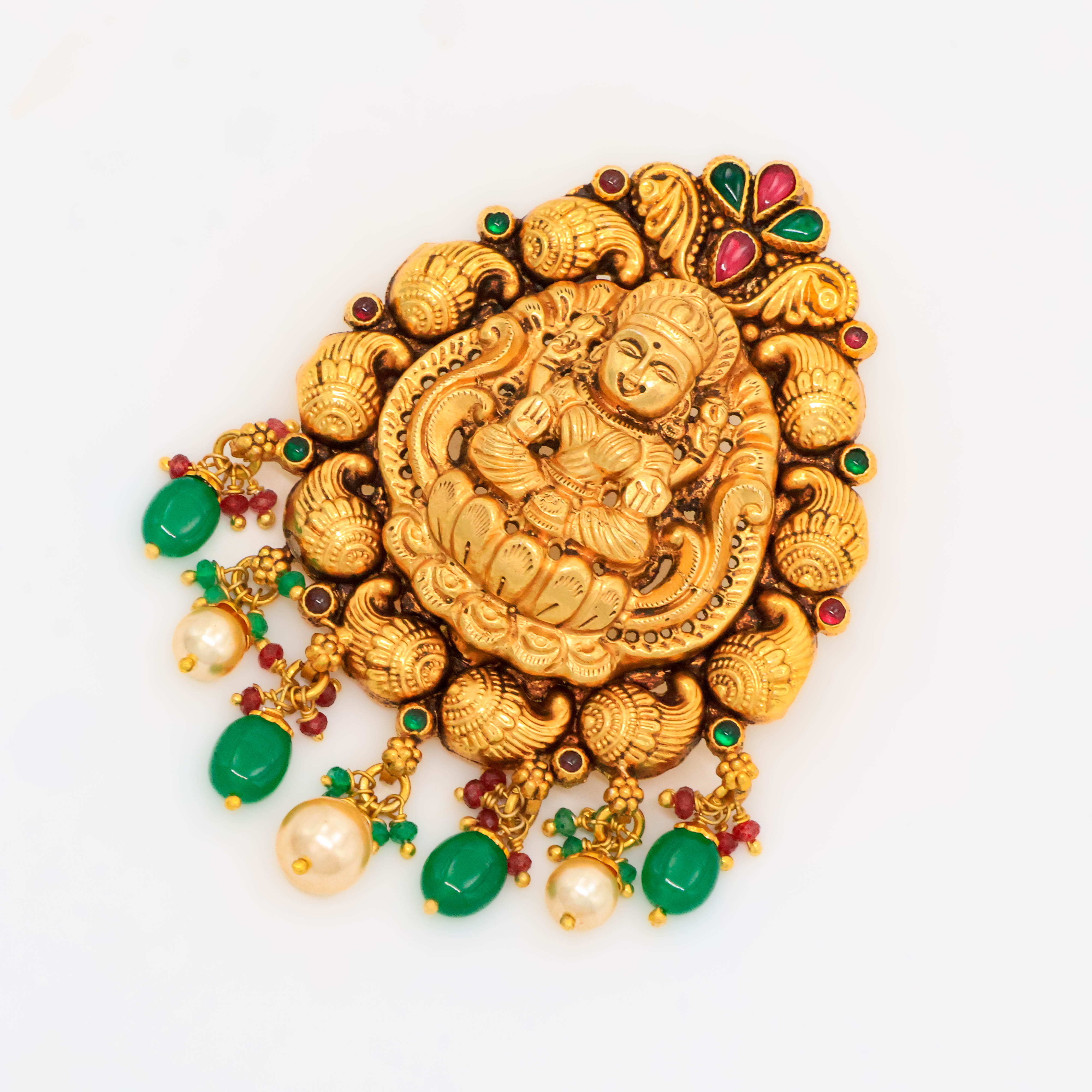 Arham Silver Palace - Gold Lakshmi Pendant