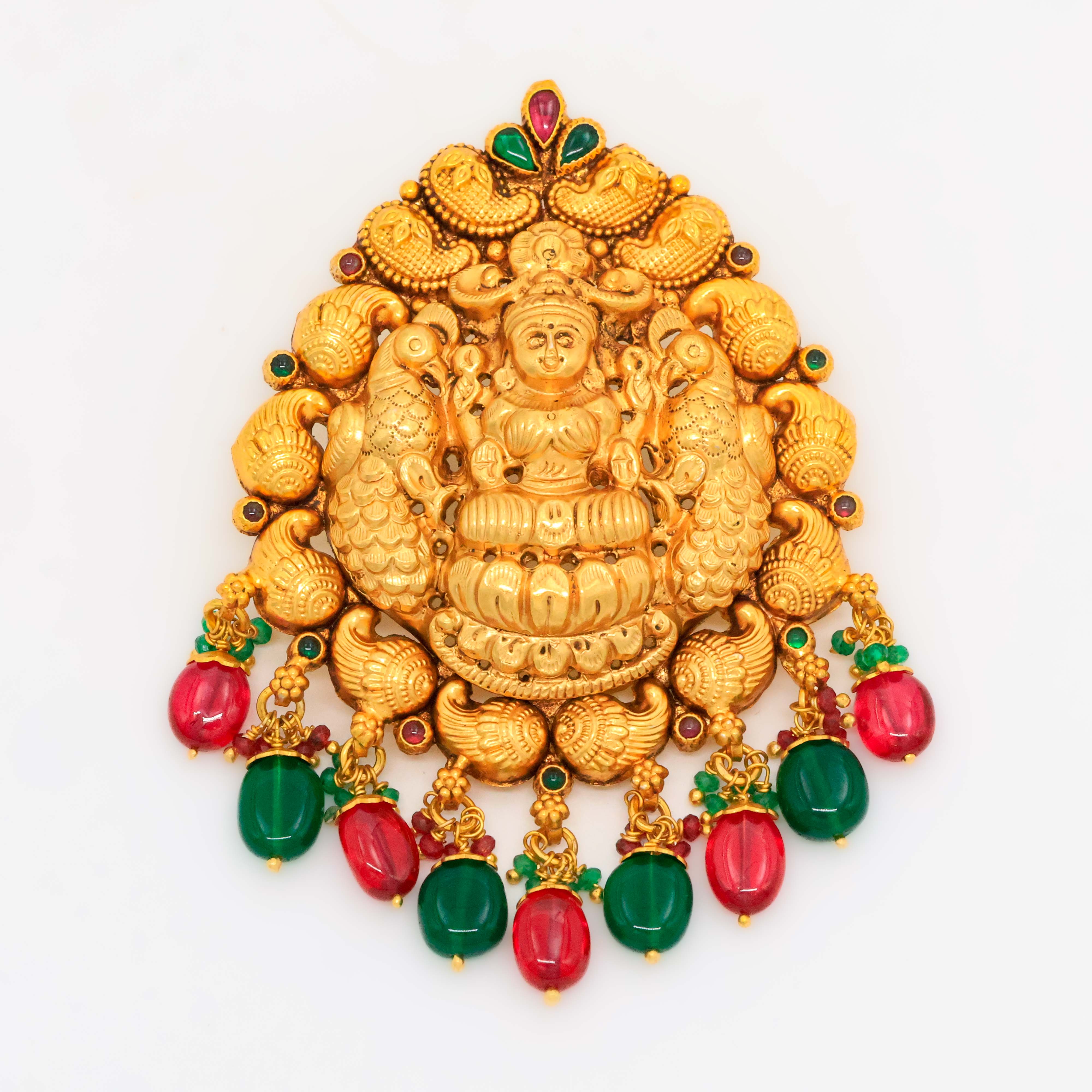 Arham Silver Palace - Gold Lakshmi Pendant