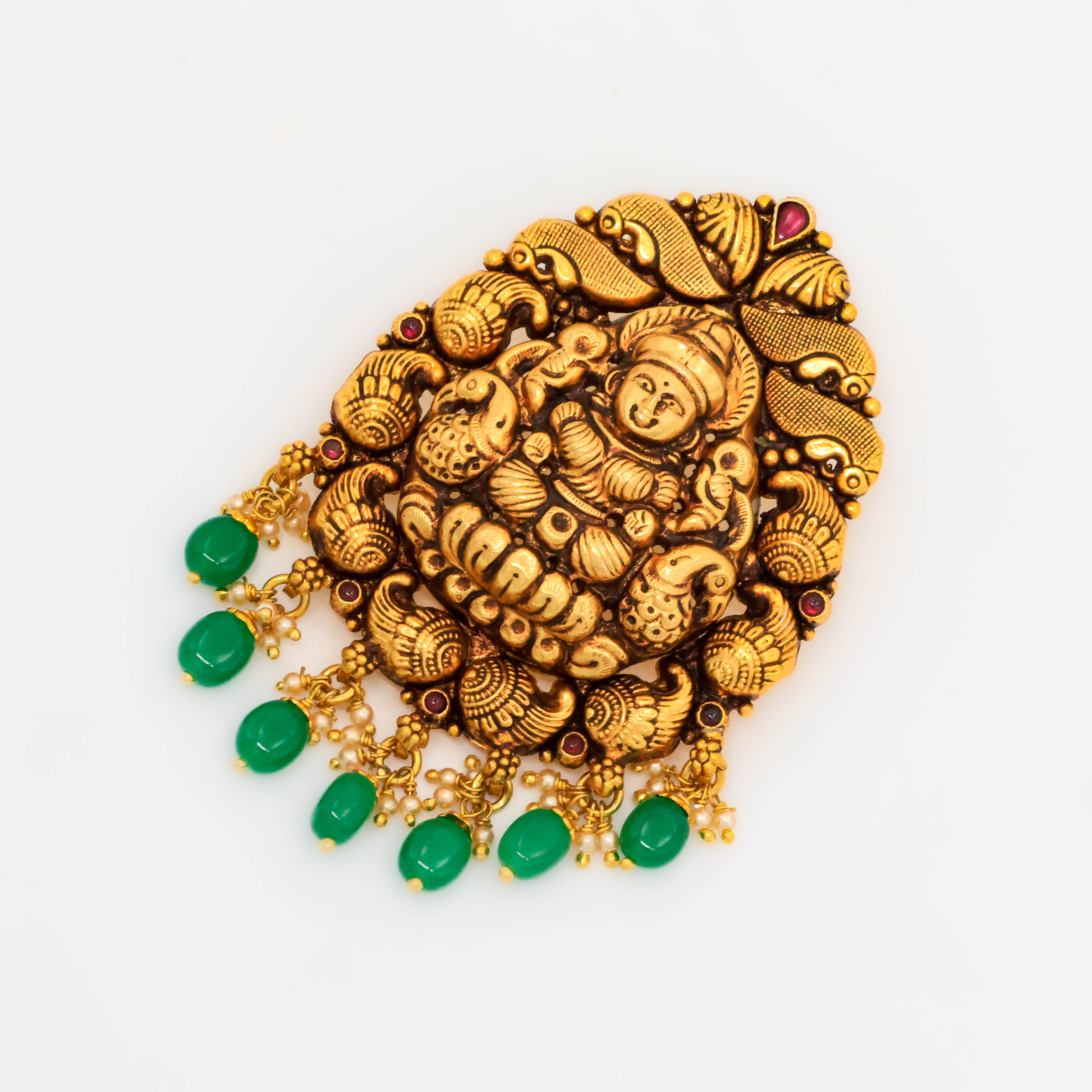 Arham Silver Palace - Gold Lakshmi Pendant