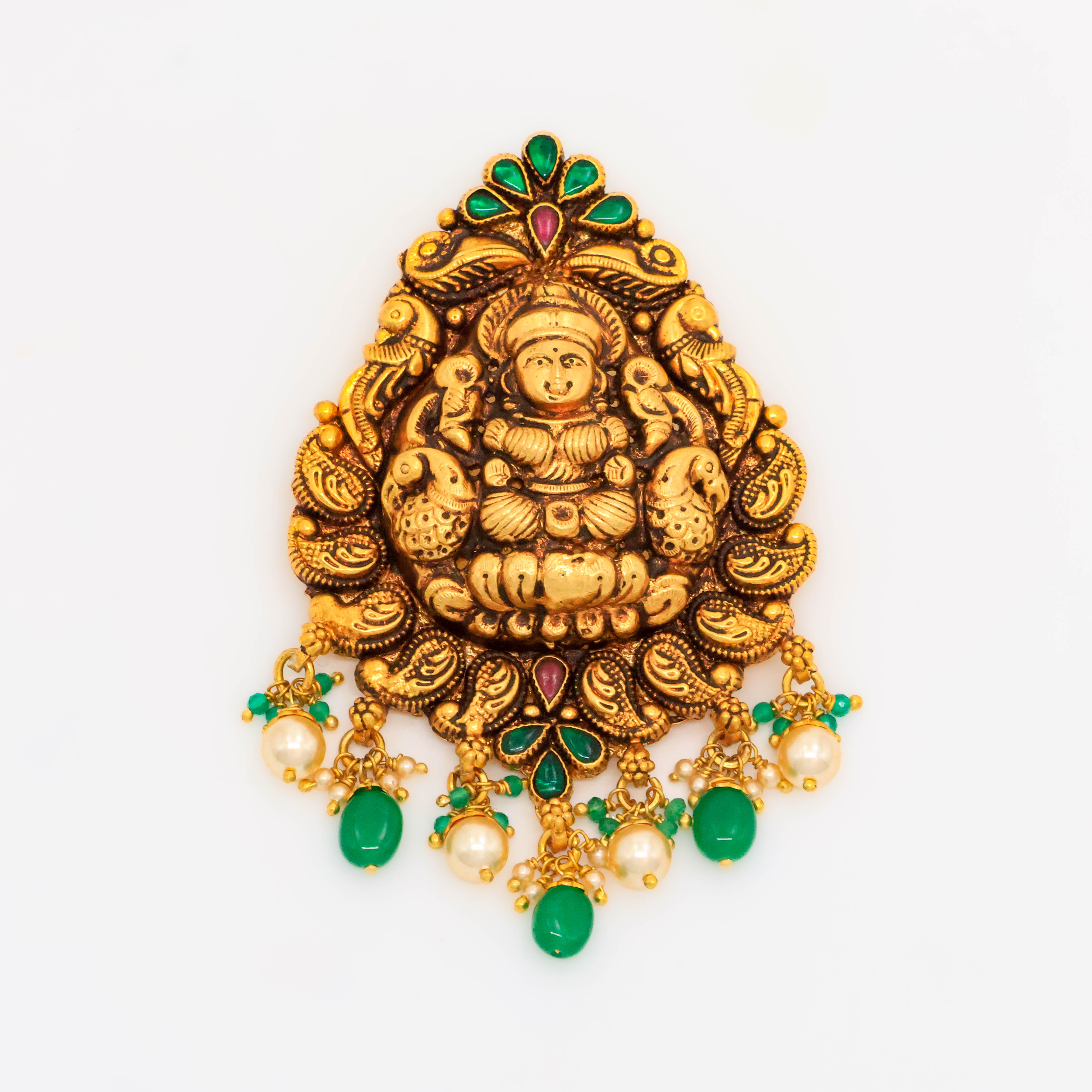 Arham Silver Palace - Gold Lakshmi Pendant