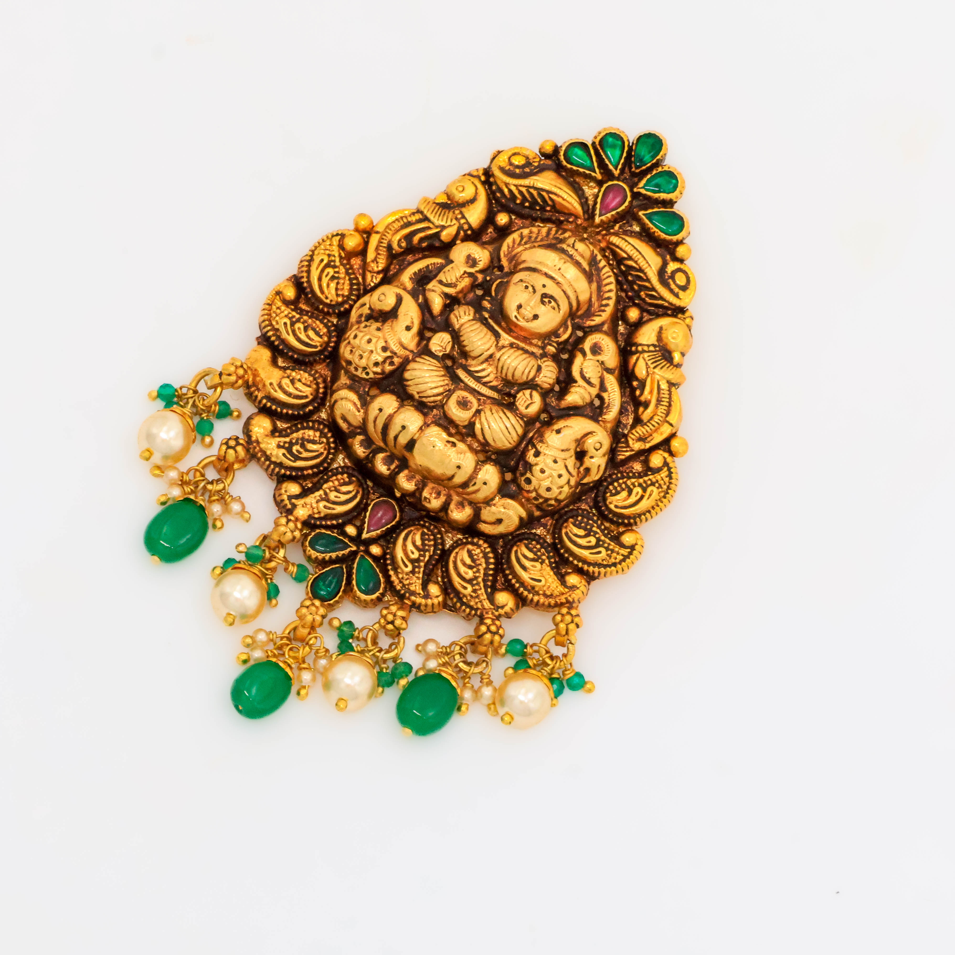 Arham Silver Palace - Gold Lakshmi Pendant