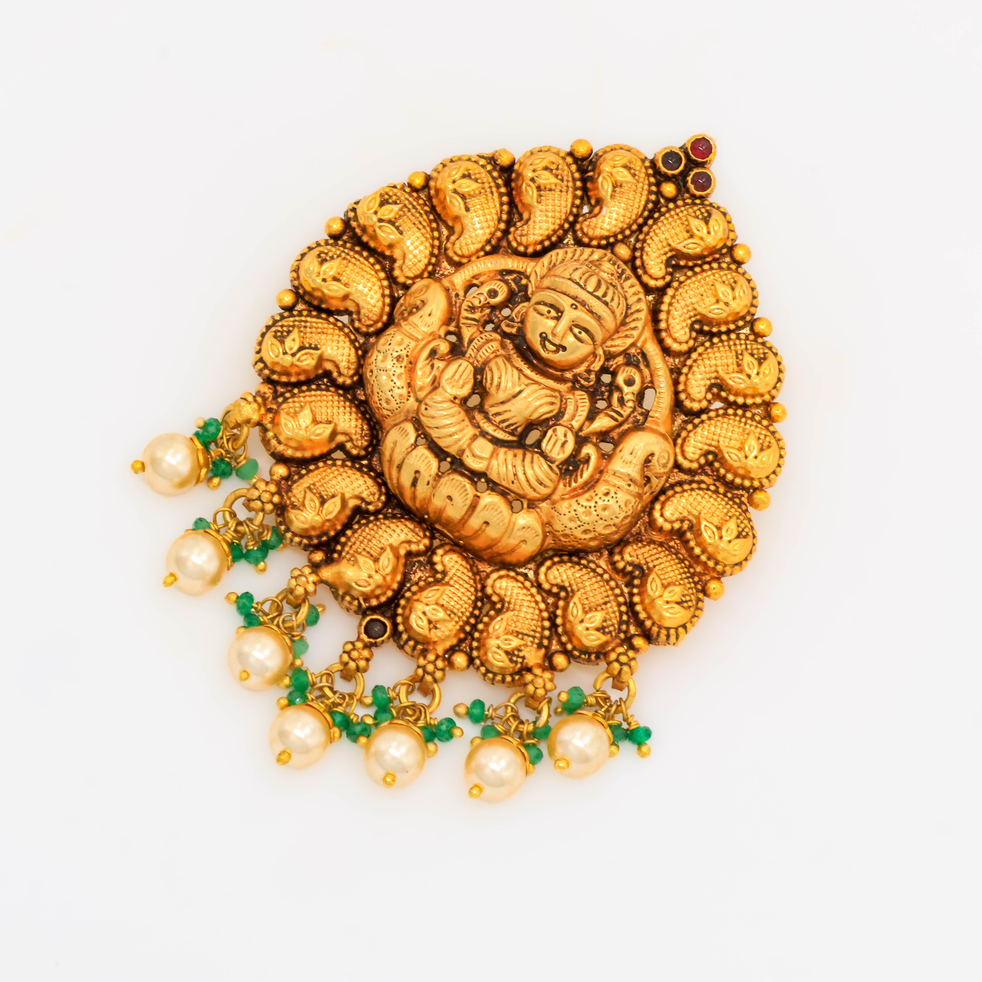 Arham Silver Palace - Gold Lakshmi Pendant