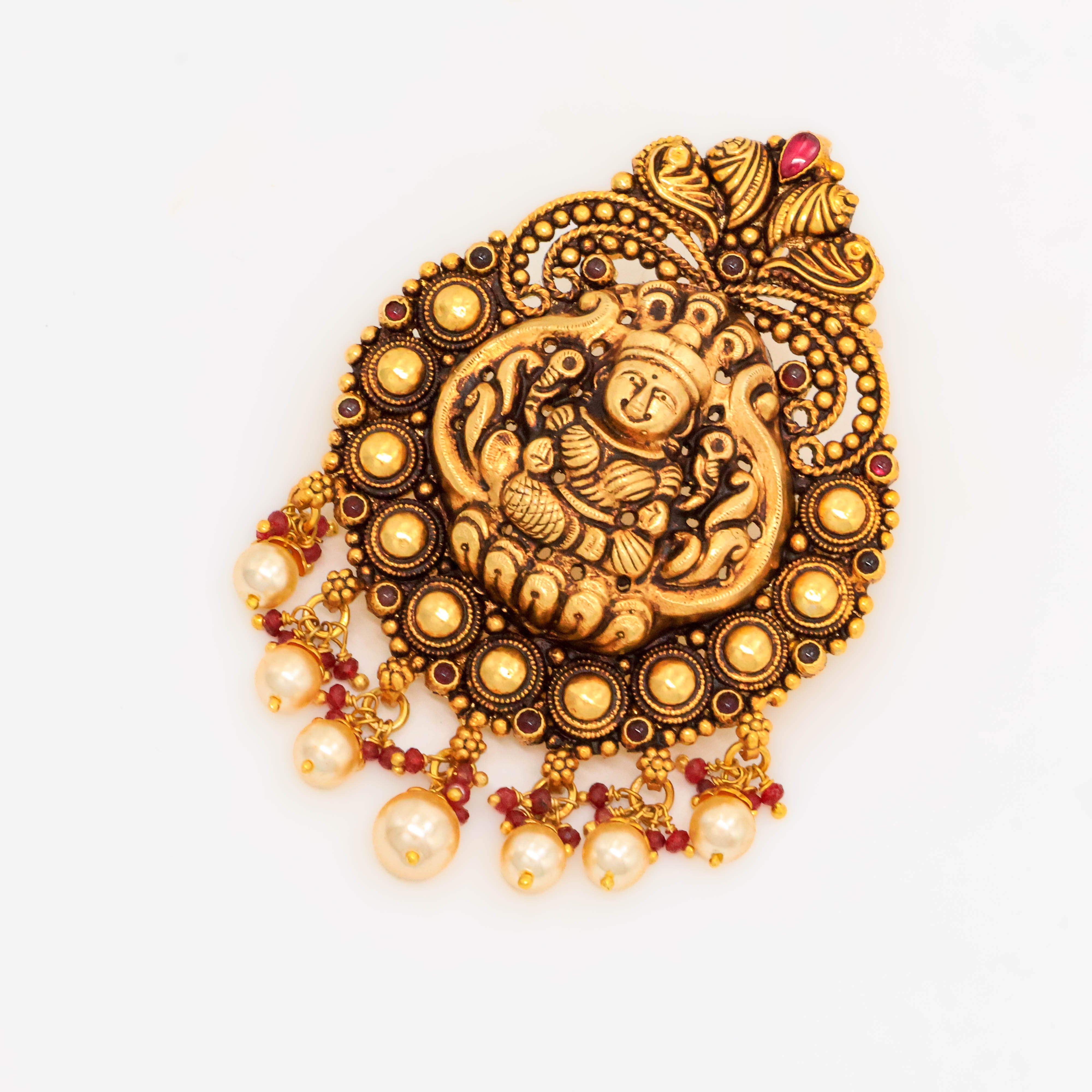 Arham Silver Palace - Gold Lakshmi Pendant