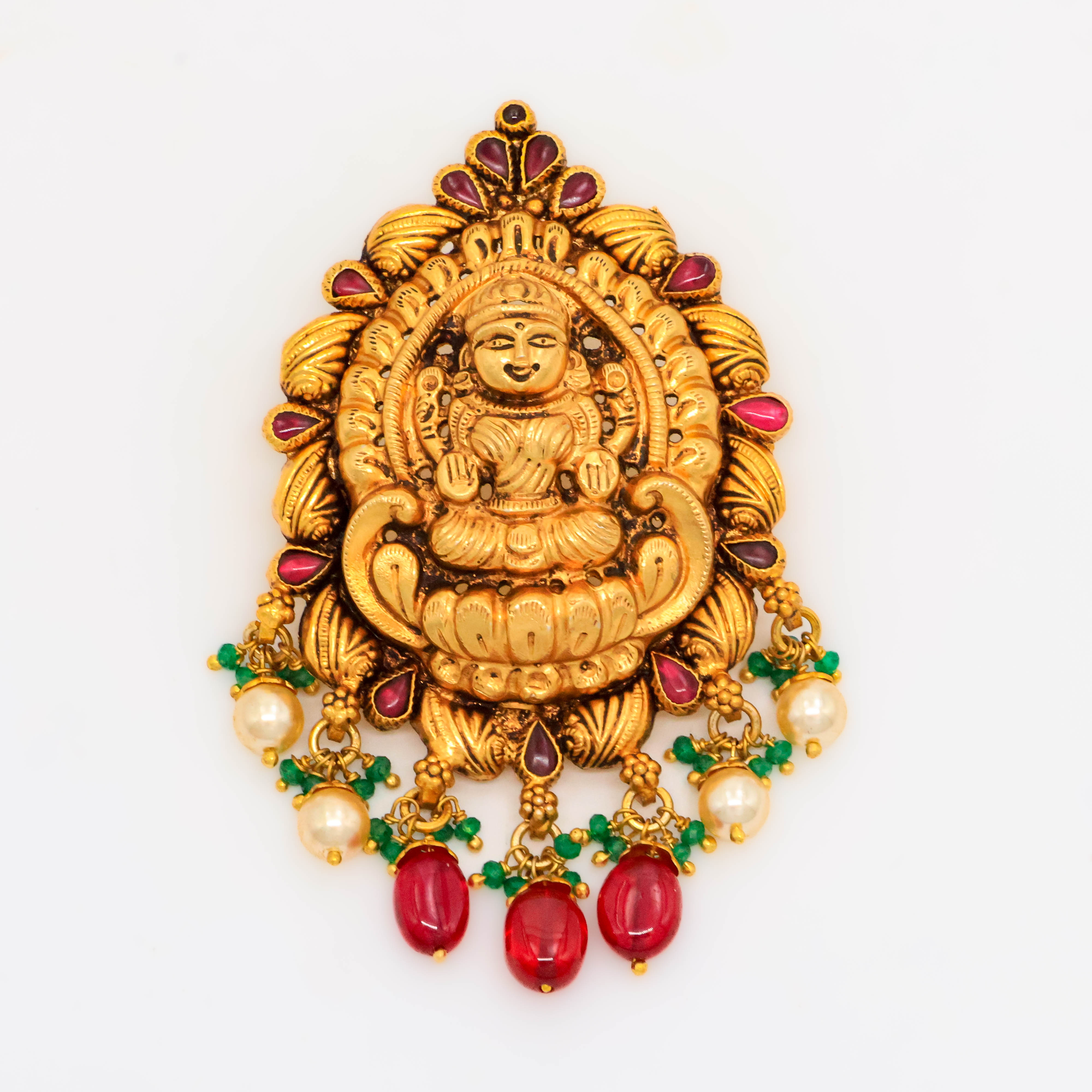 Arham Silver Palace - Gold Laxmi Pendant