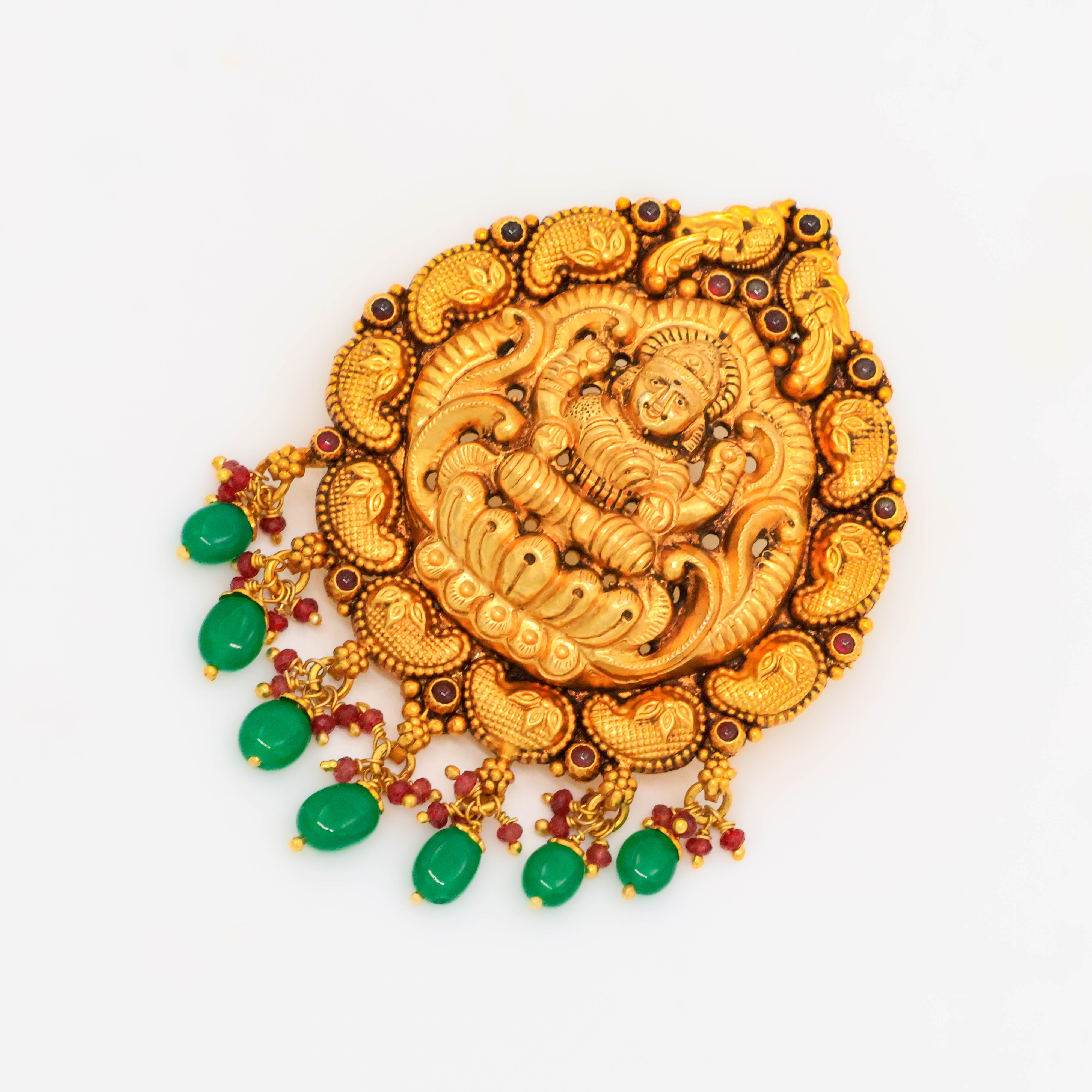 Arham Silver Palace - Gold Lakshmi Pendant