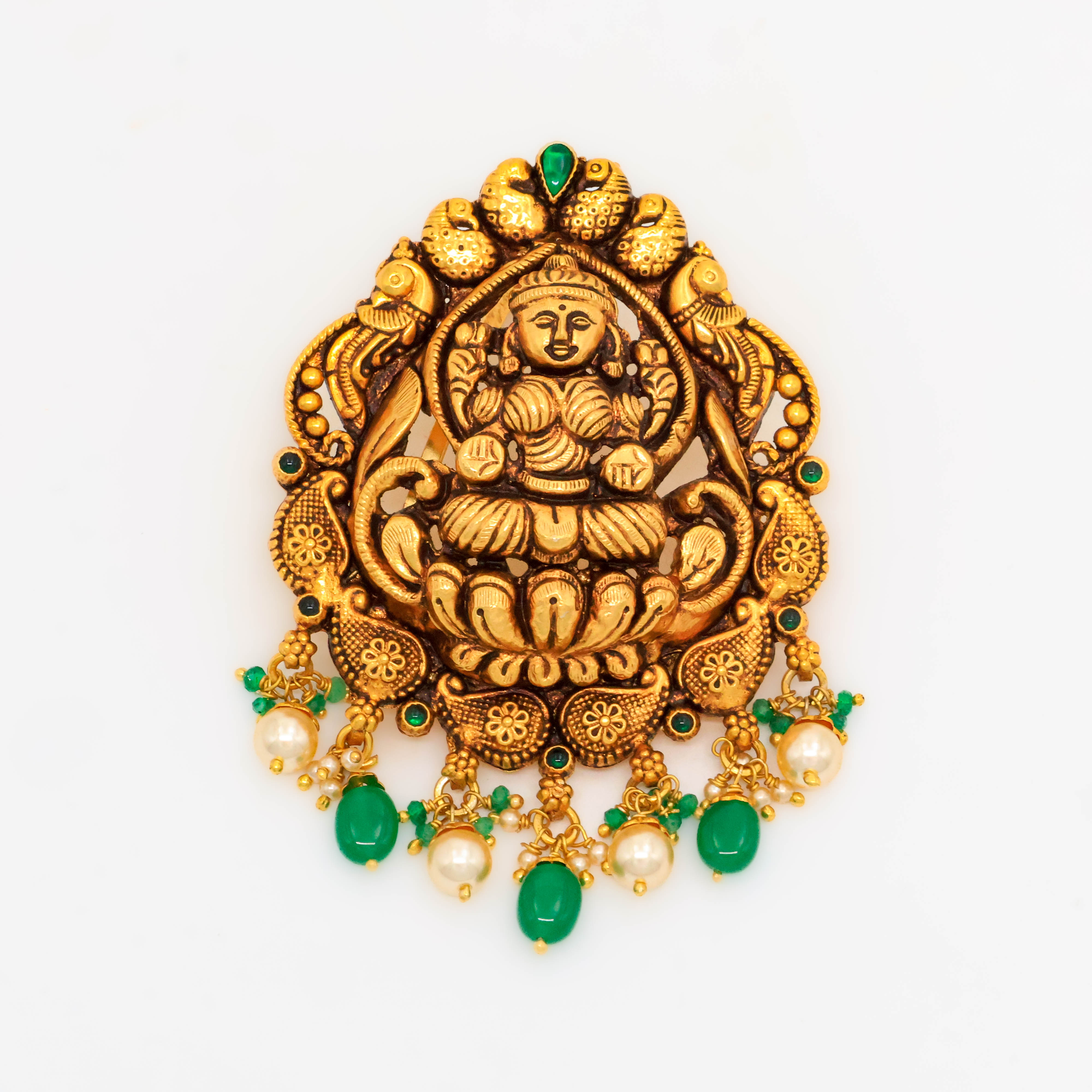 Arham Silver Palace - Gold Lakshmi Pendant