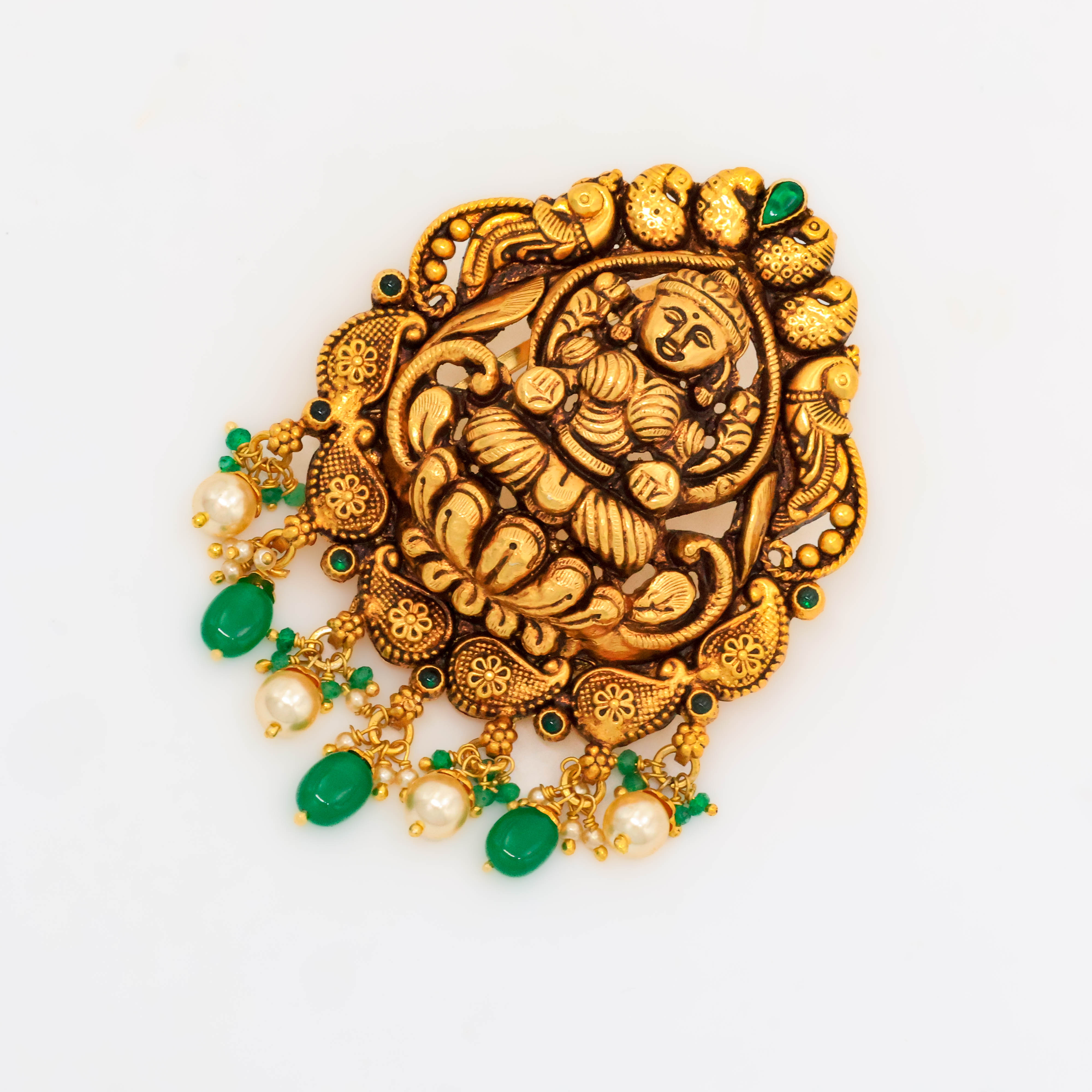 Arham Silver Palace - Gold Lakshmi Pendant
