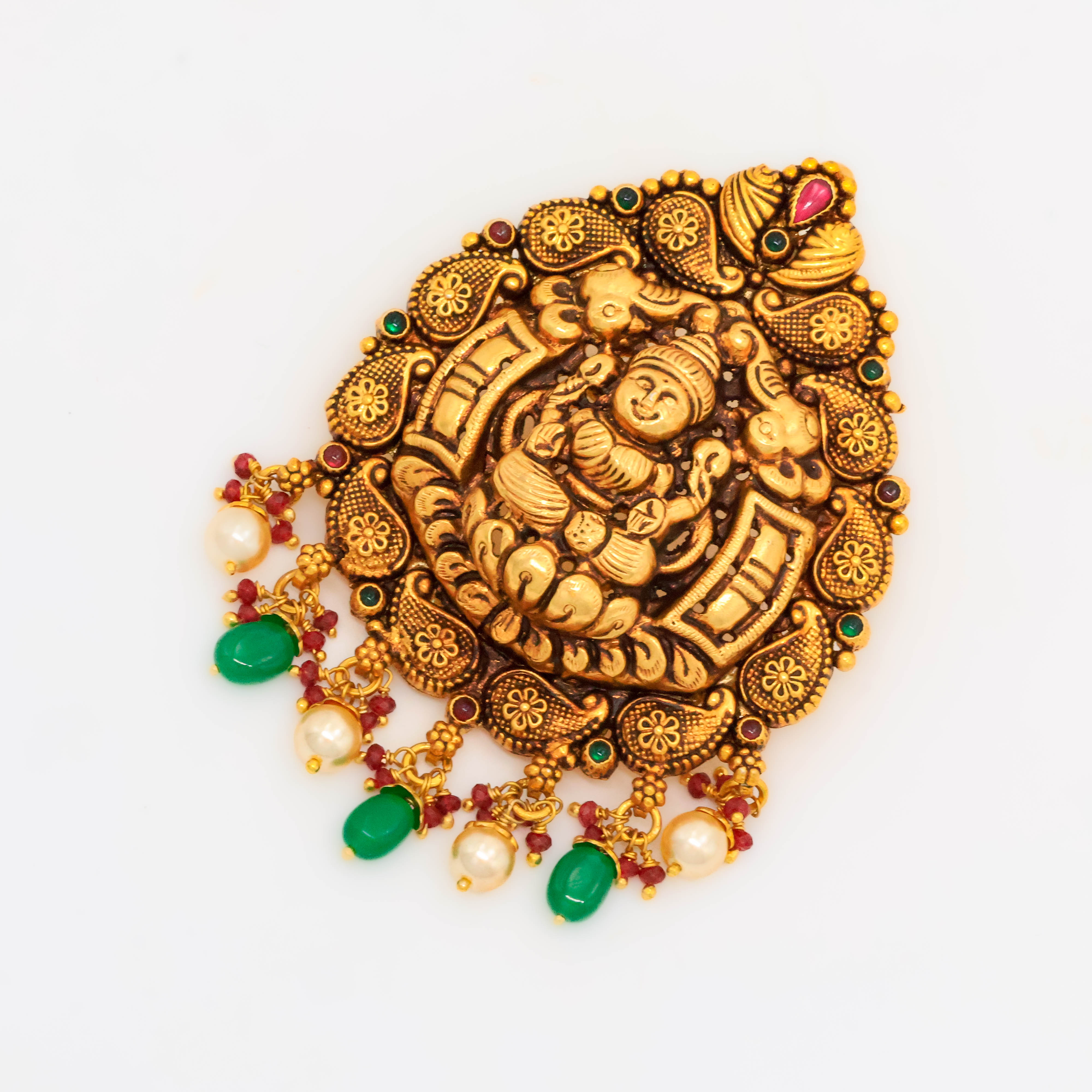 Arham Silver Palace - Gold Lakshmi Pendant