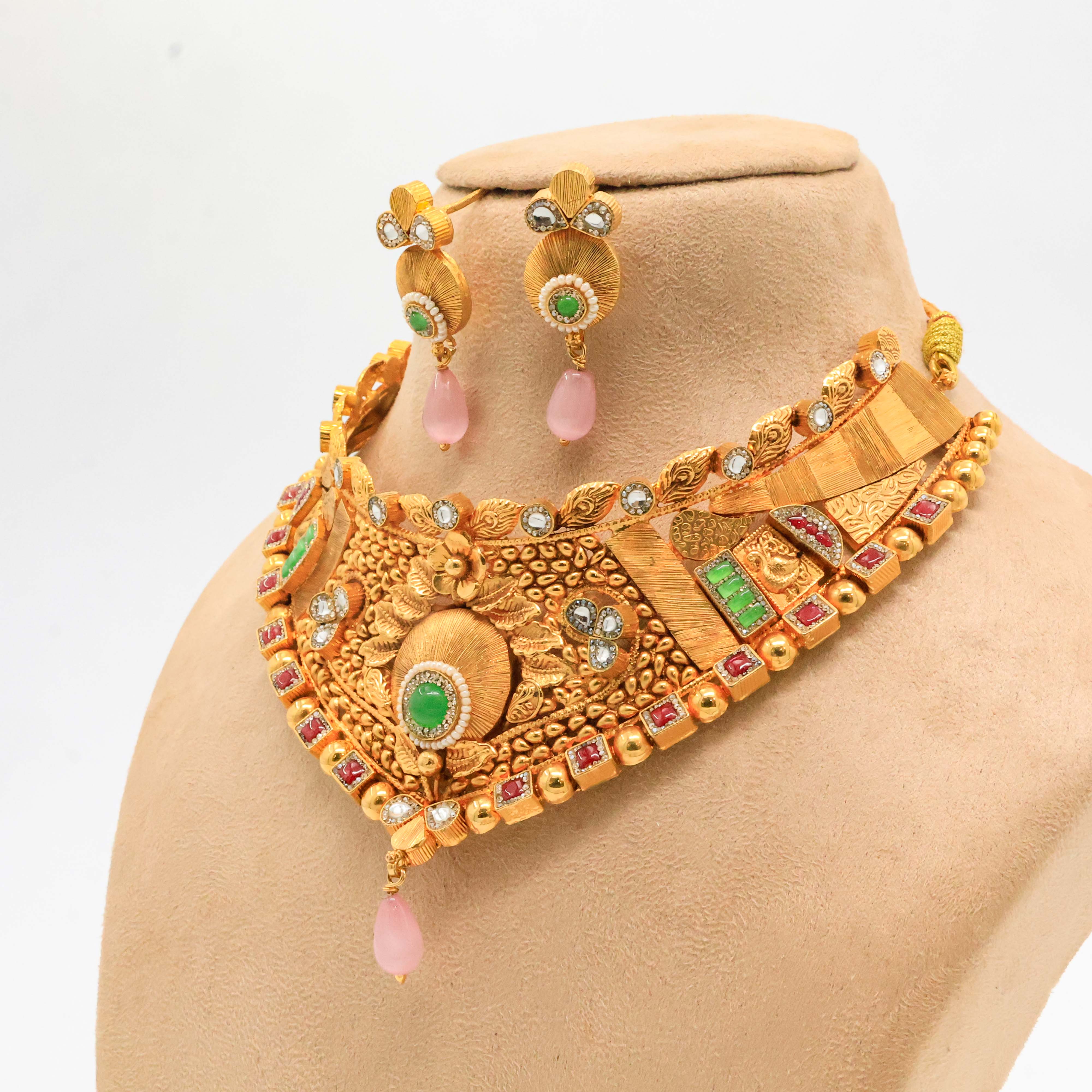 Arham Silver Palace - Gold Plated Necklace