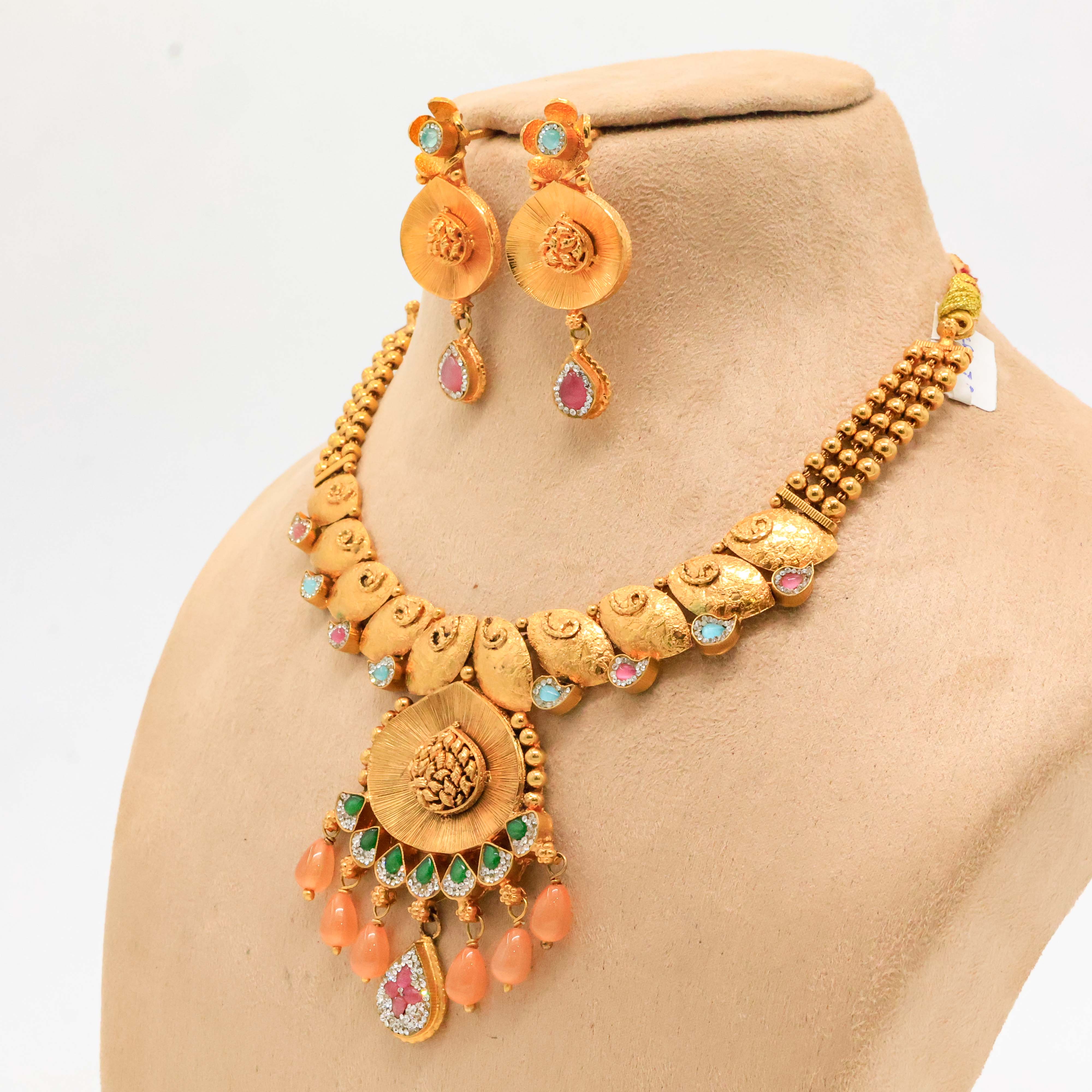 Arham Silver Palace - Gold Polish Necklace