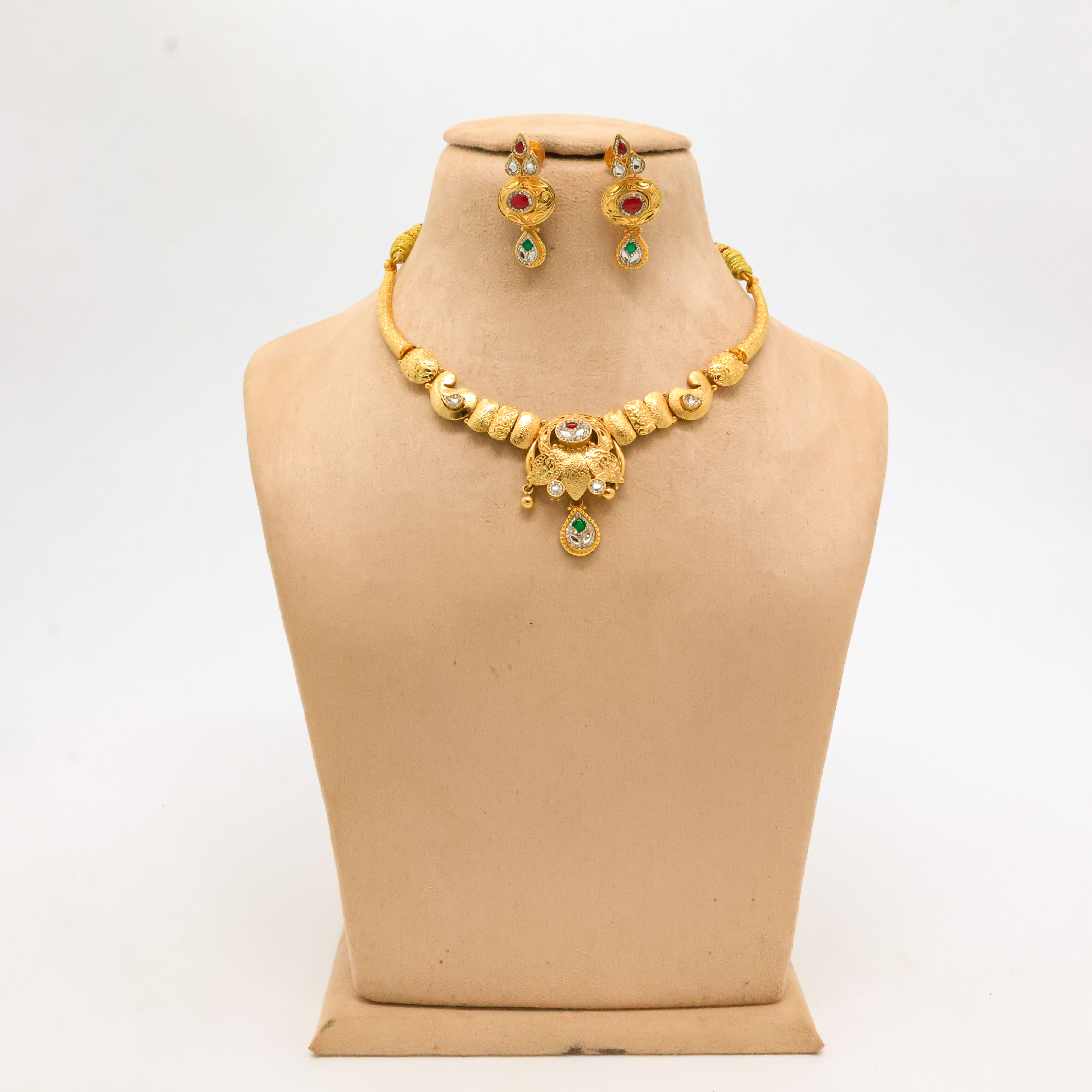 Arham Silver Palace - Gold Necklace Set