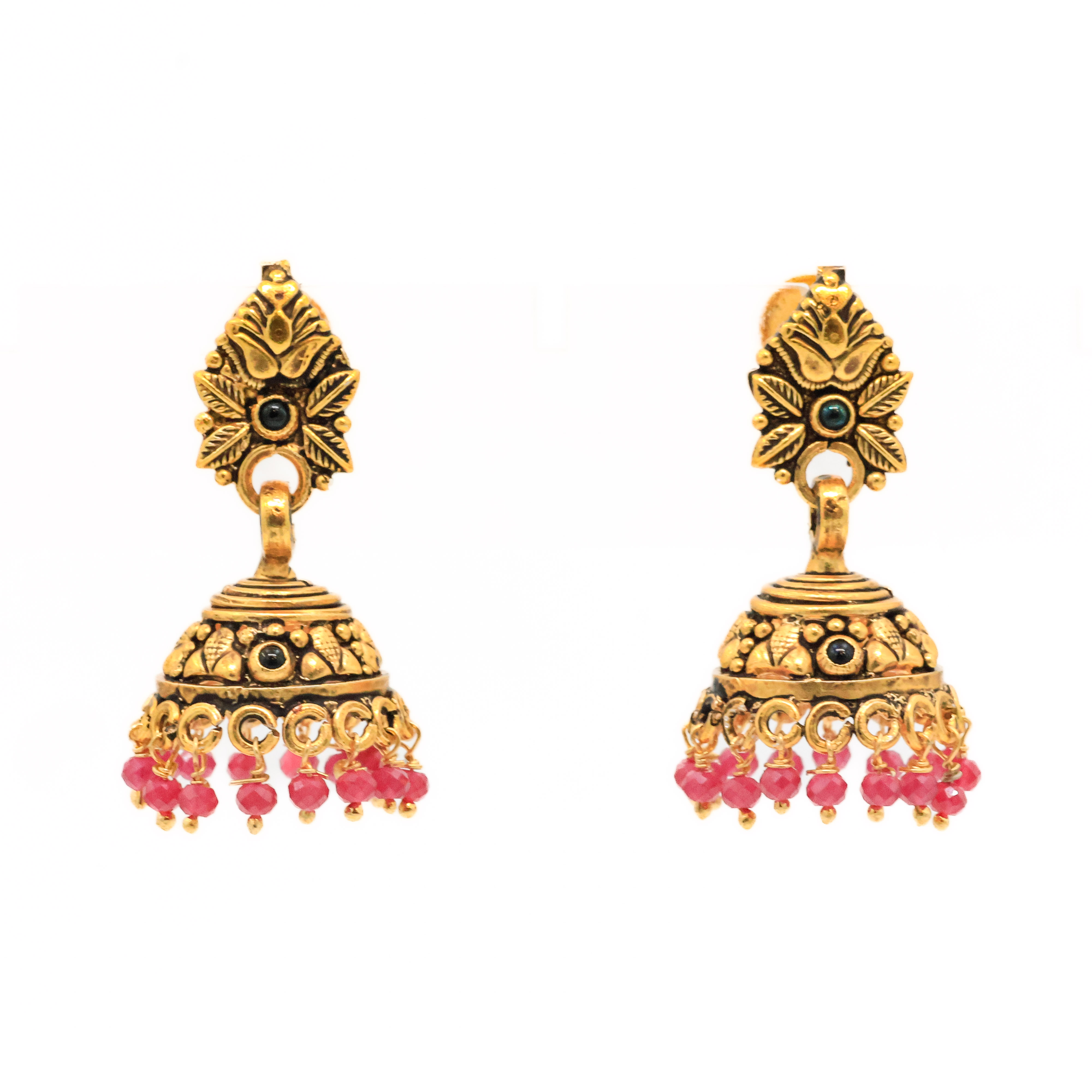 Arham Silver Palace - Gold Jhumka Earrings