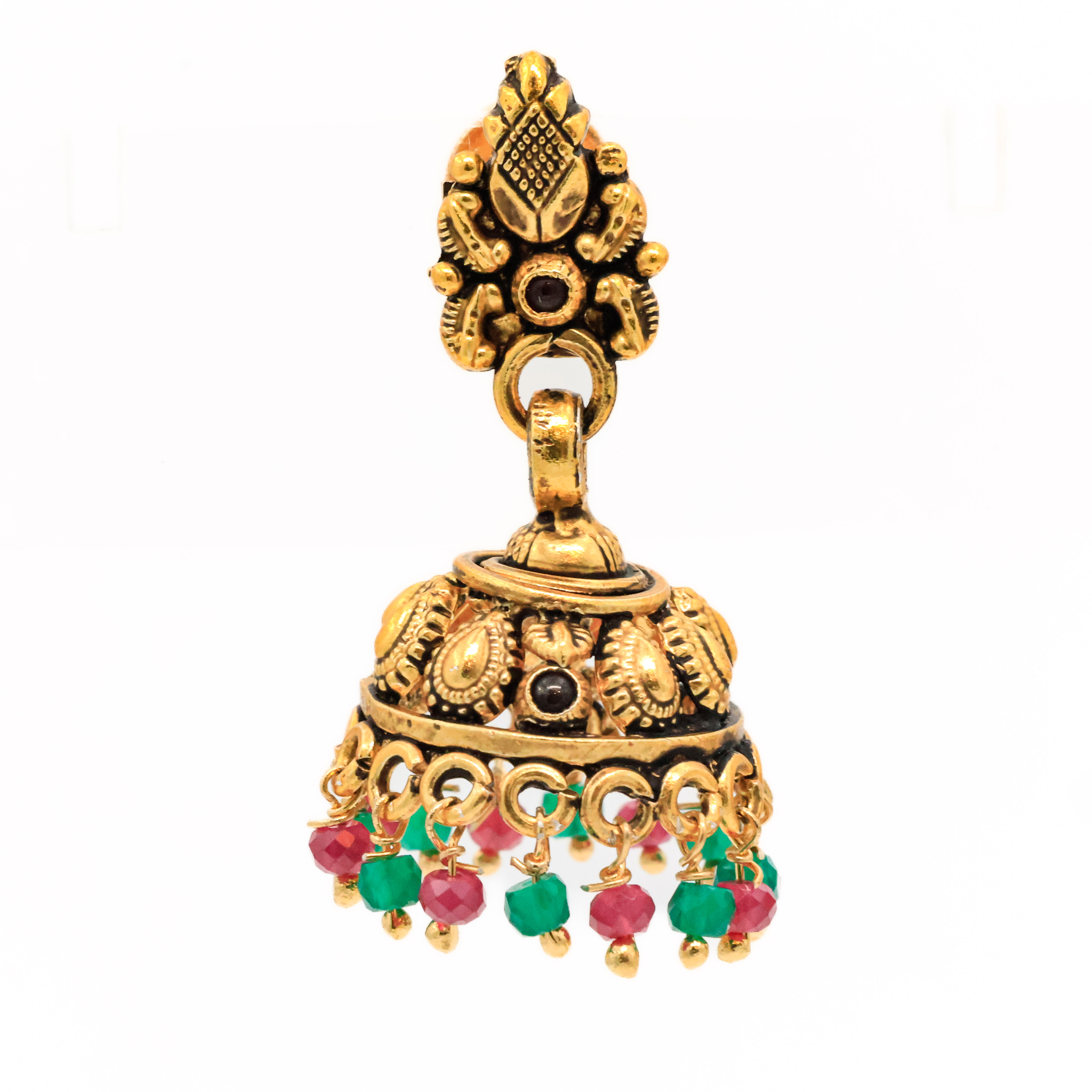 Arham Silver Palace - Gold Jhumka Earrings