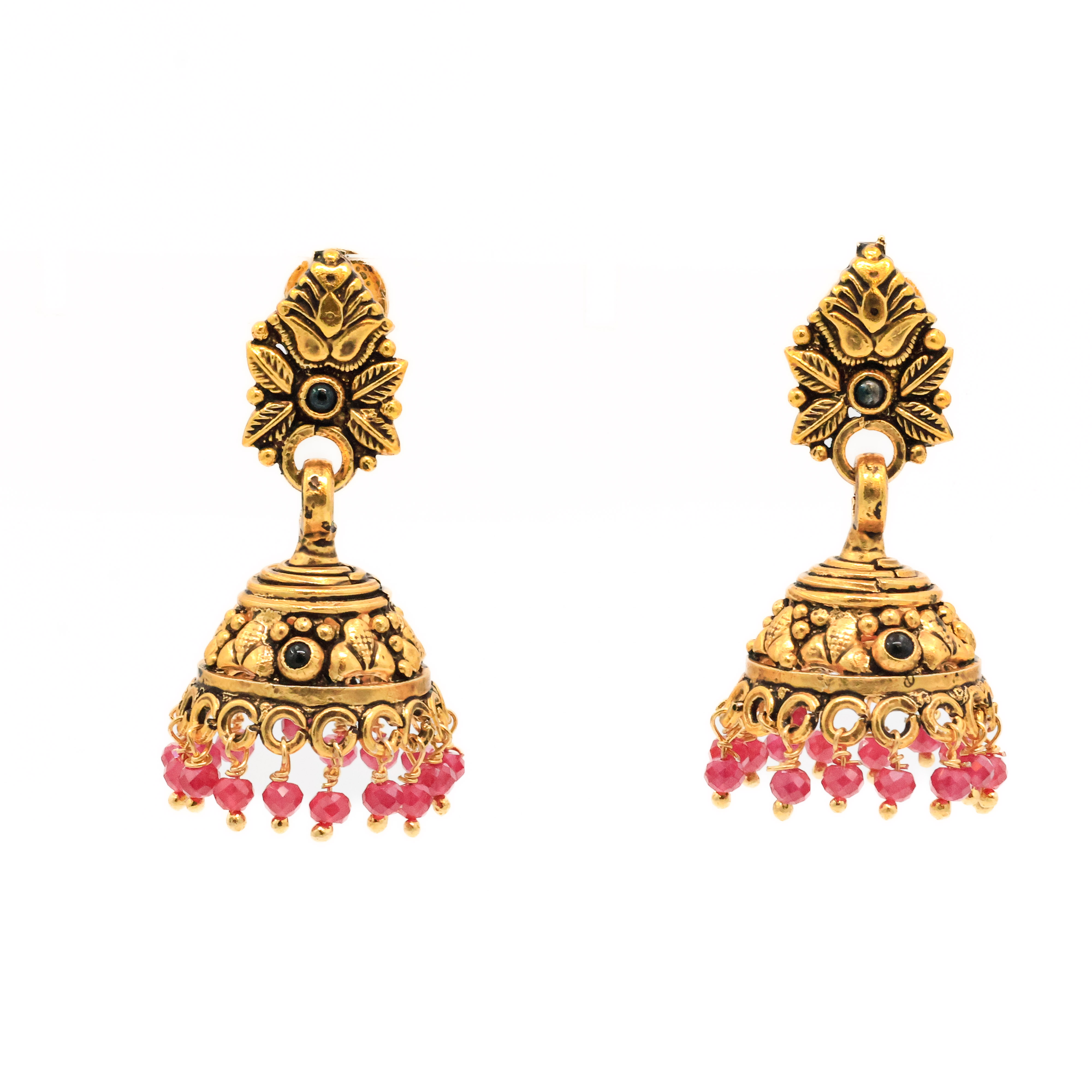 Arham Silver Palace - Gold Jhumka Earrings