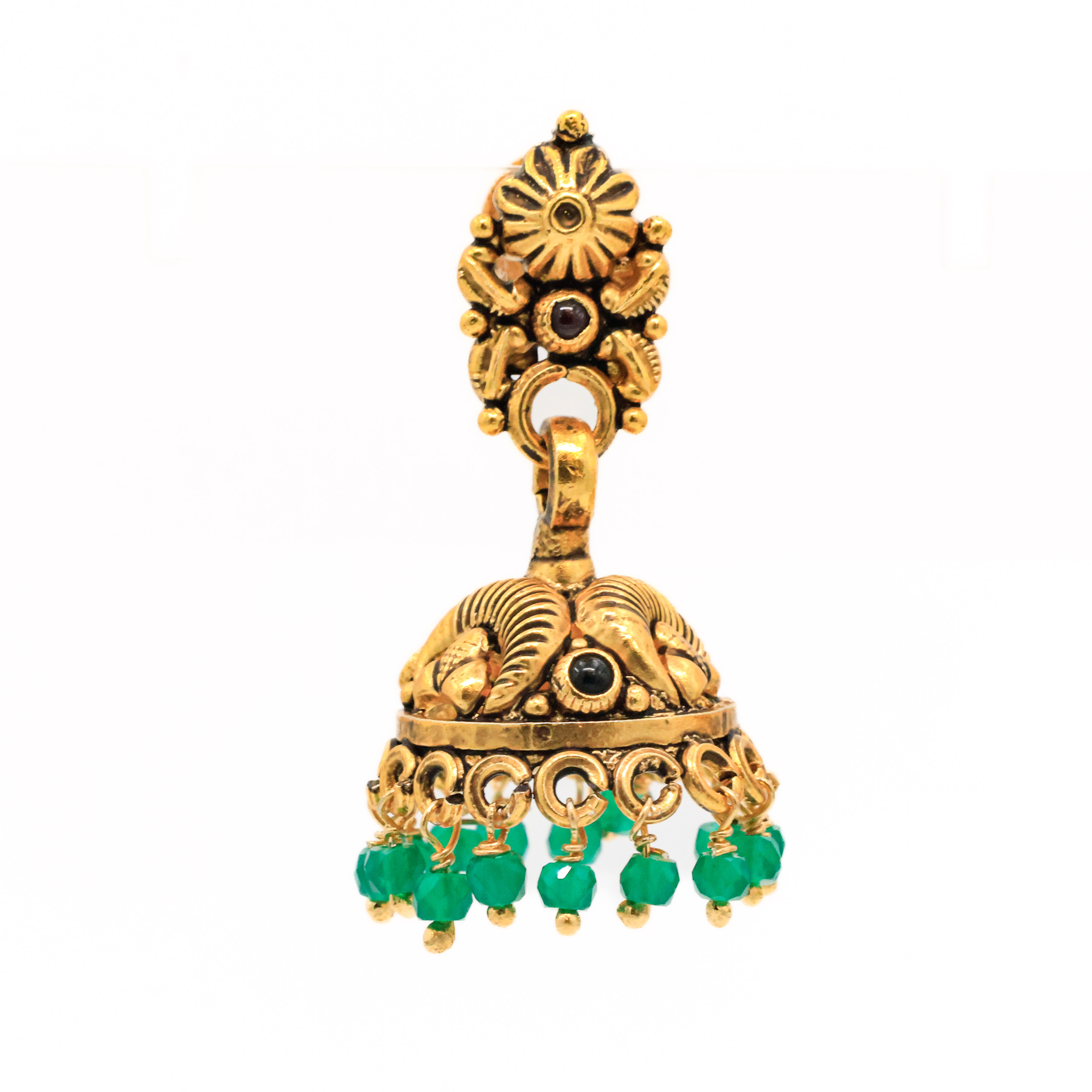 Arham Silver Palace - Gold Jhumka Earrings