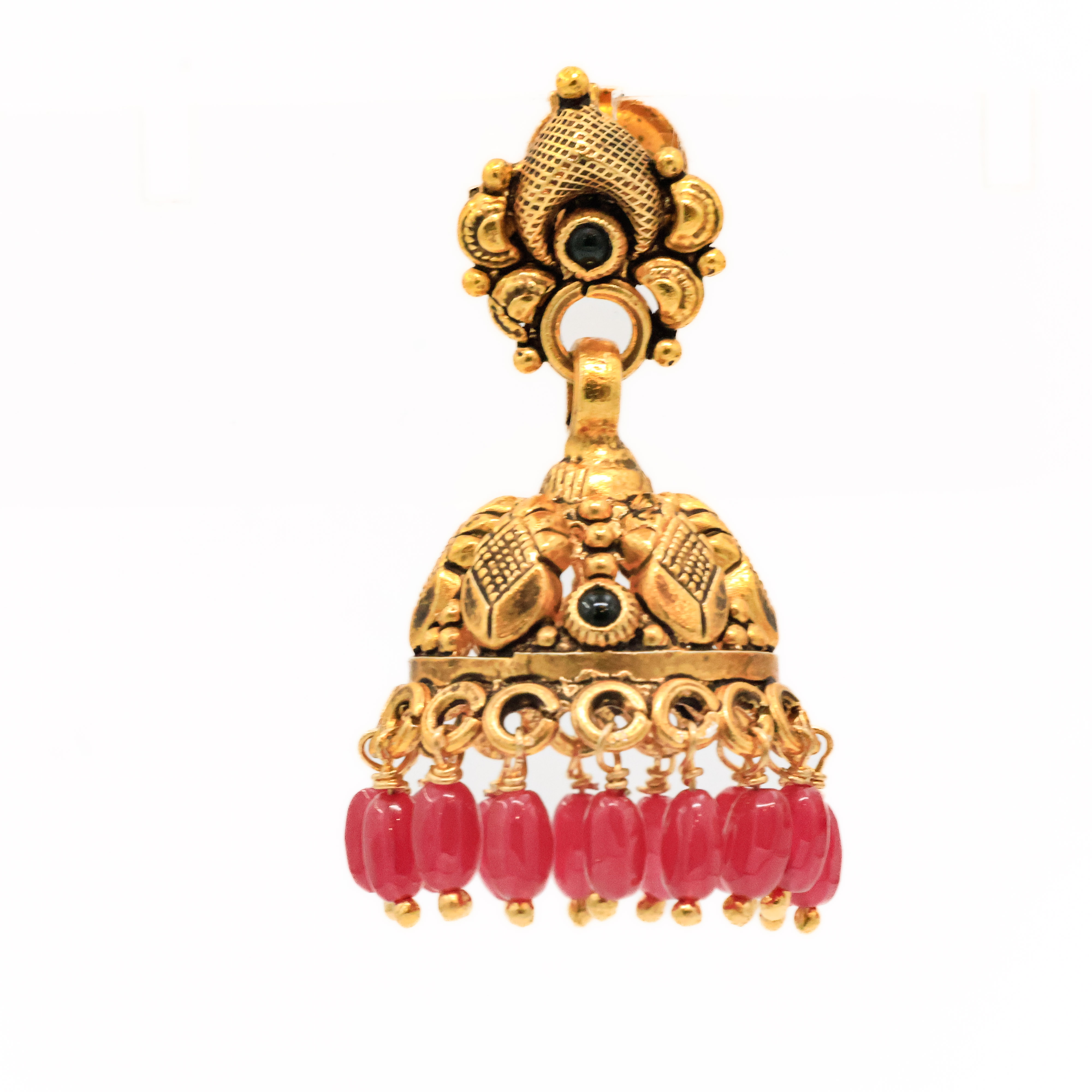 Arham Silver Palace - Gold Jhumka Earrings