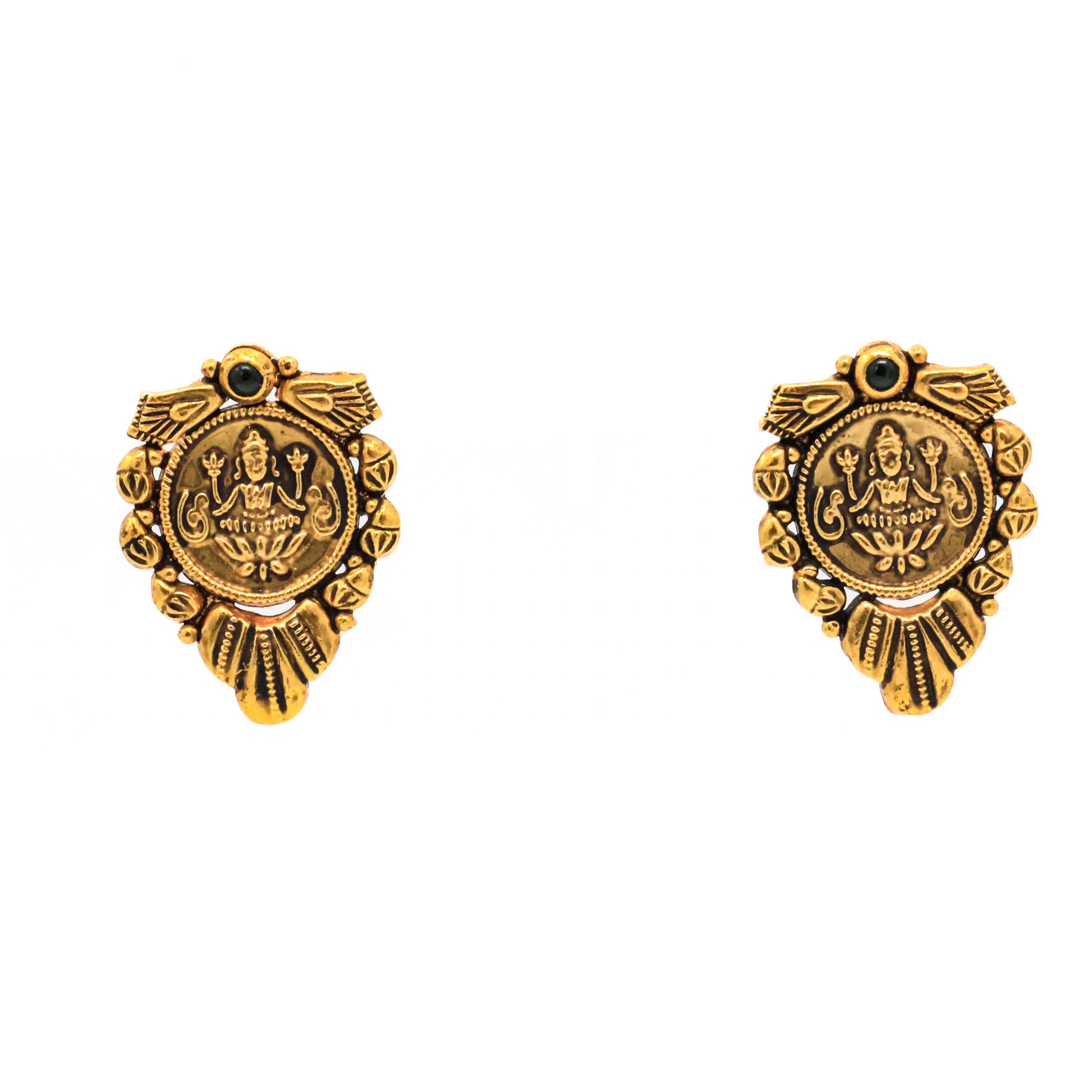 Arham Silver Palace - Gold Polish Earrings