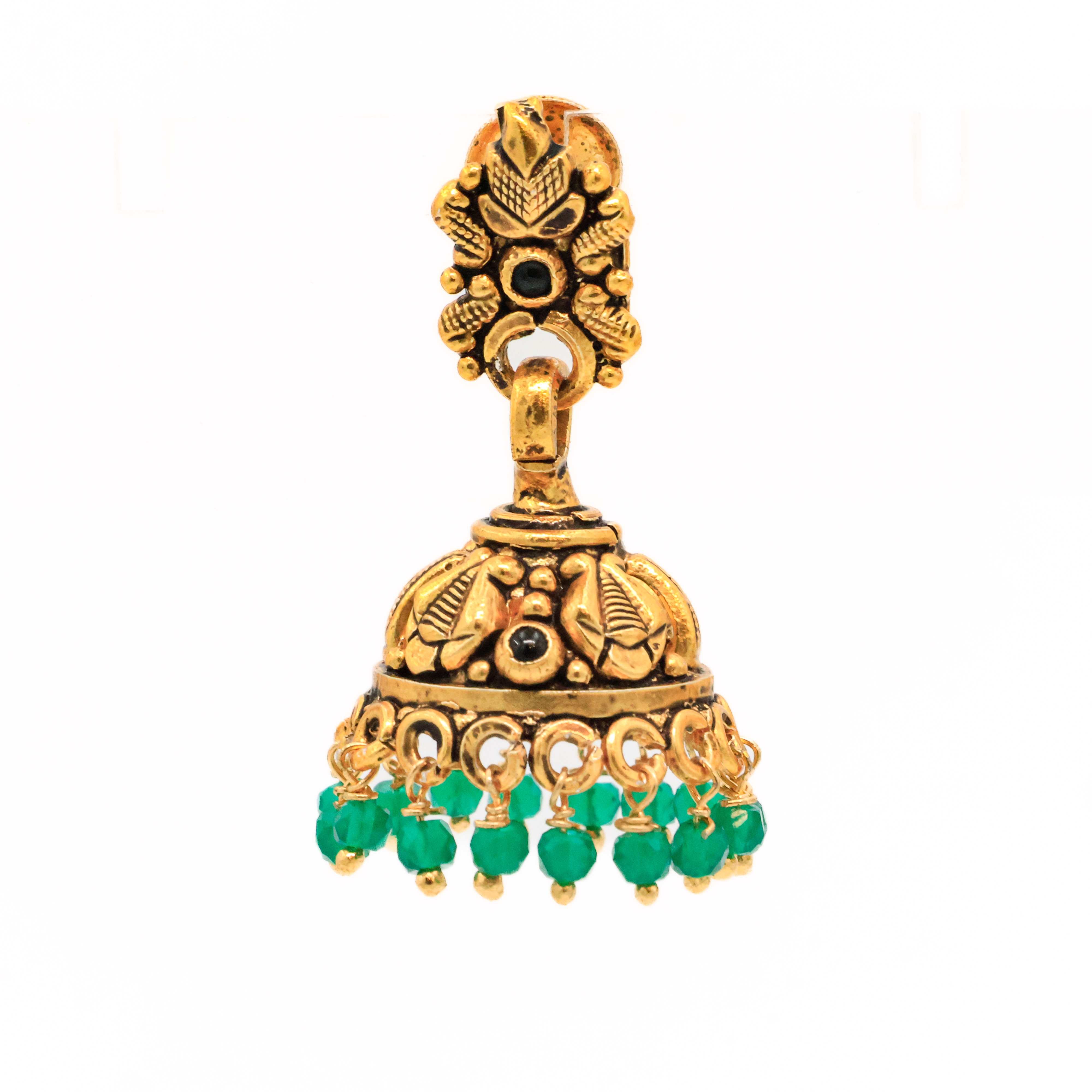 Arham Silver Palace - Gold Jhumka Earrings