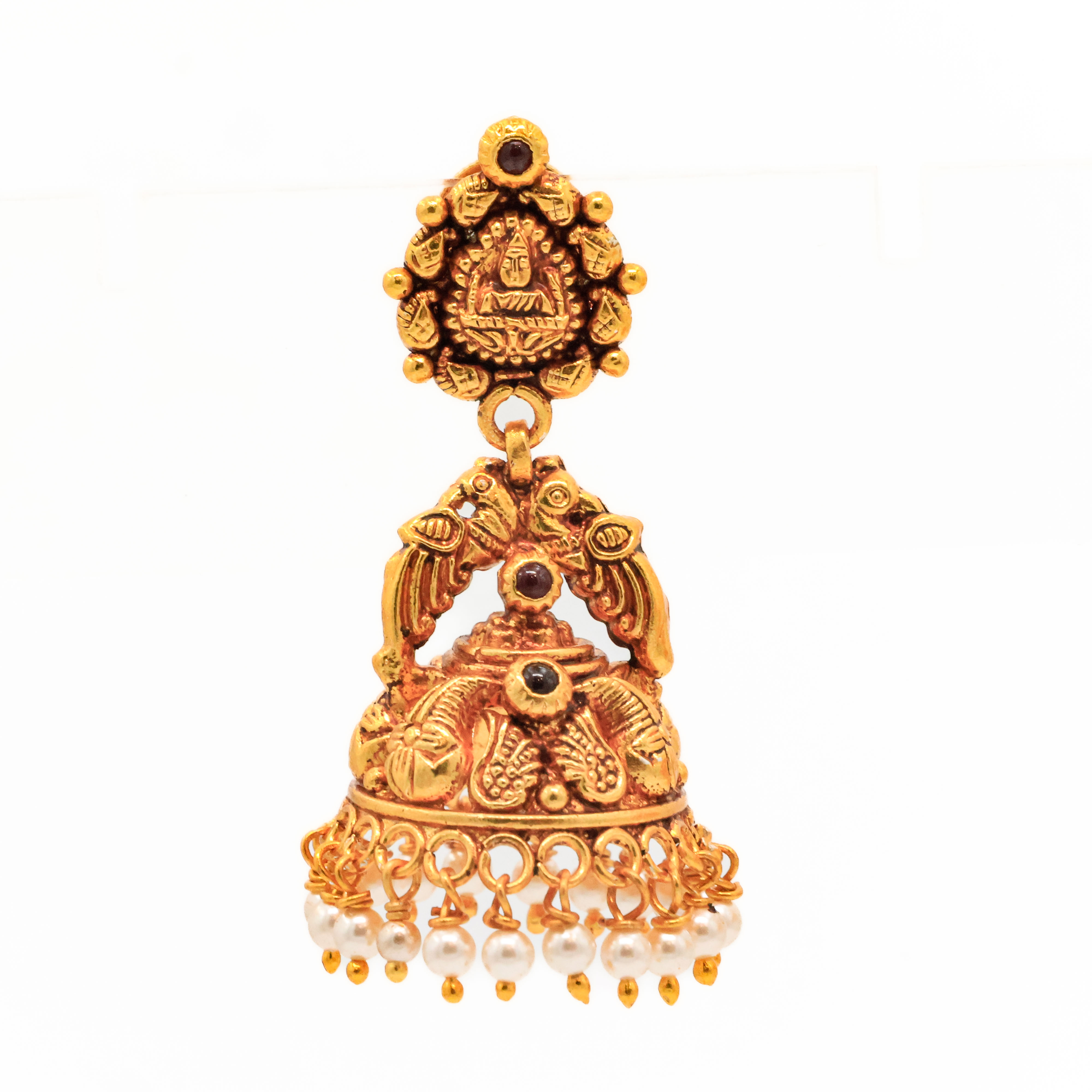 Arham Silver Palace - Gold Jhumka Earrings