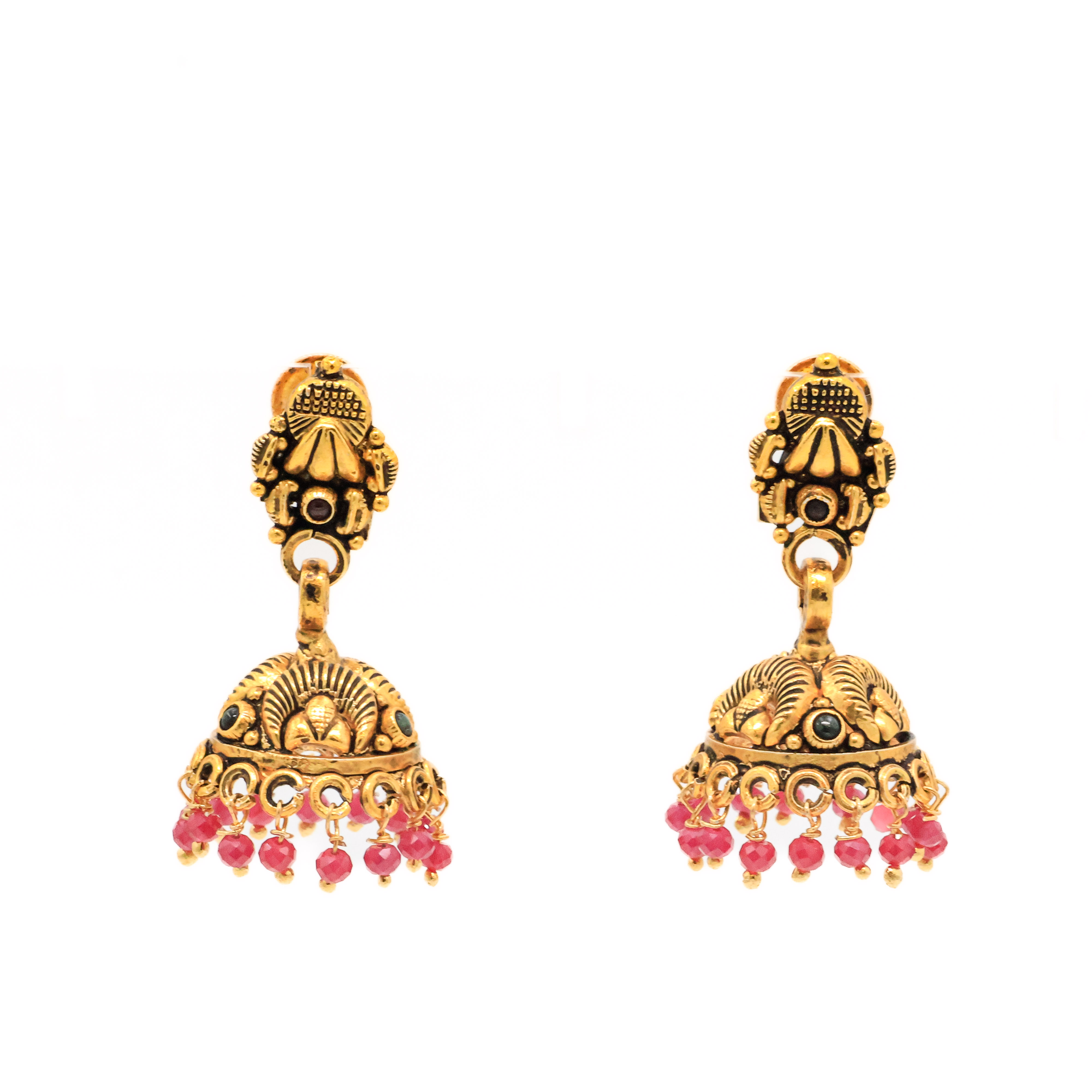 Arham Silver Palace - Gold Jhumka Earrings