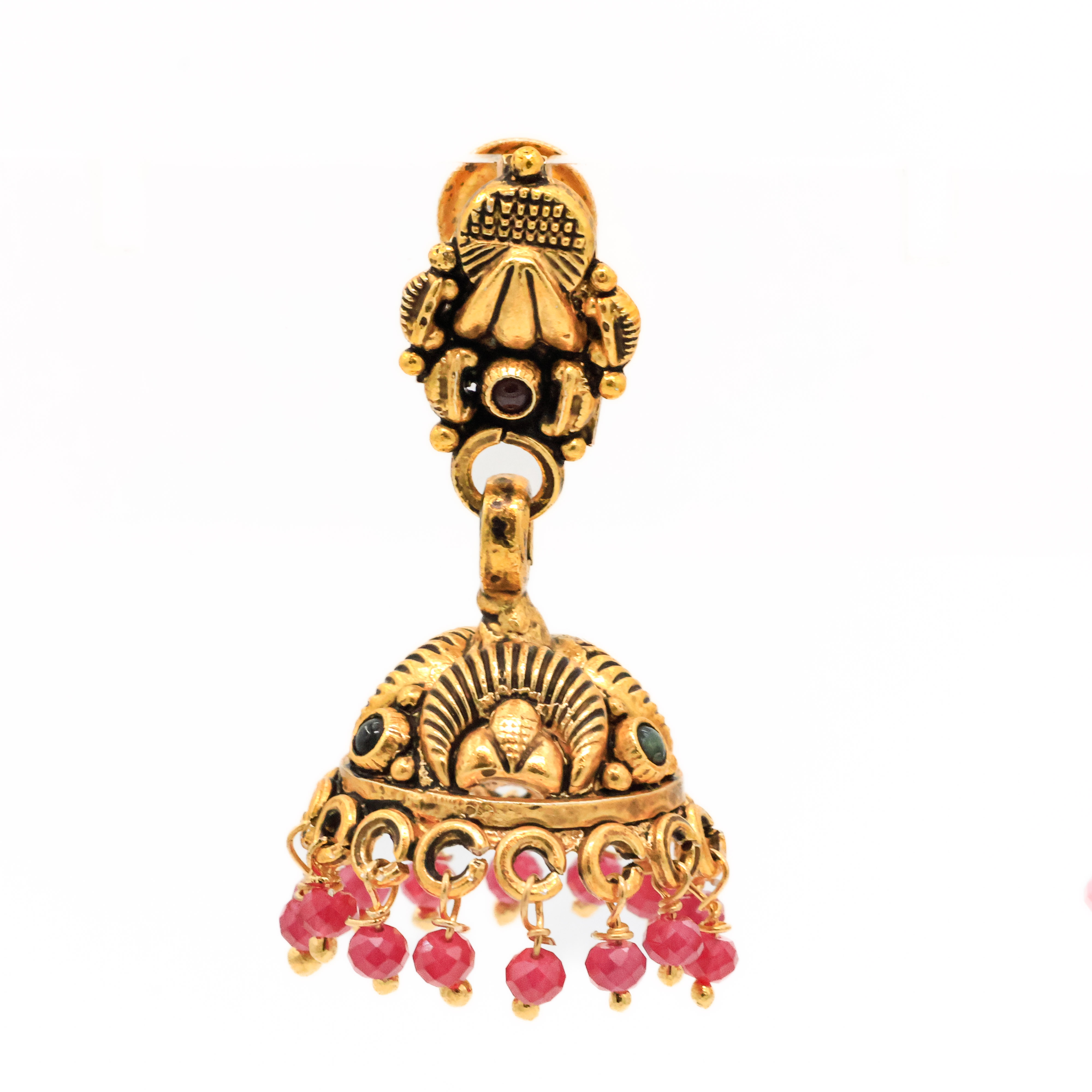 Arham Silver Palace - Gold Jhumka Earrings