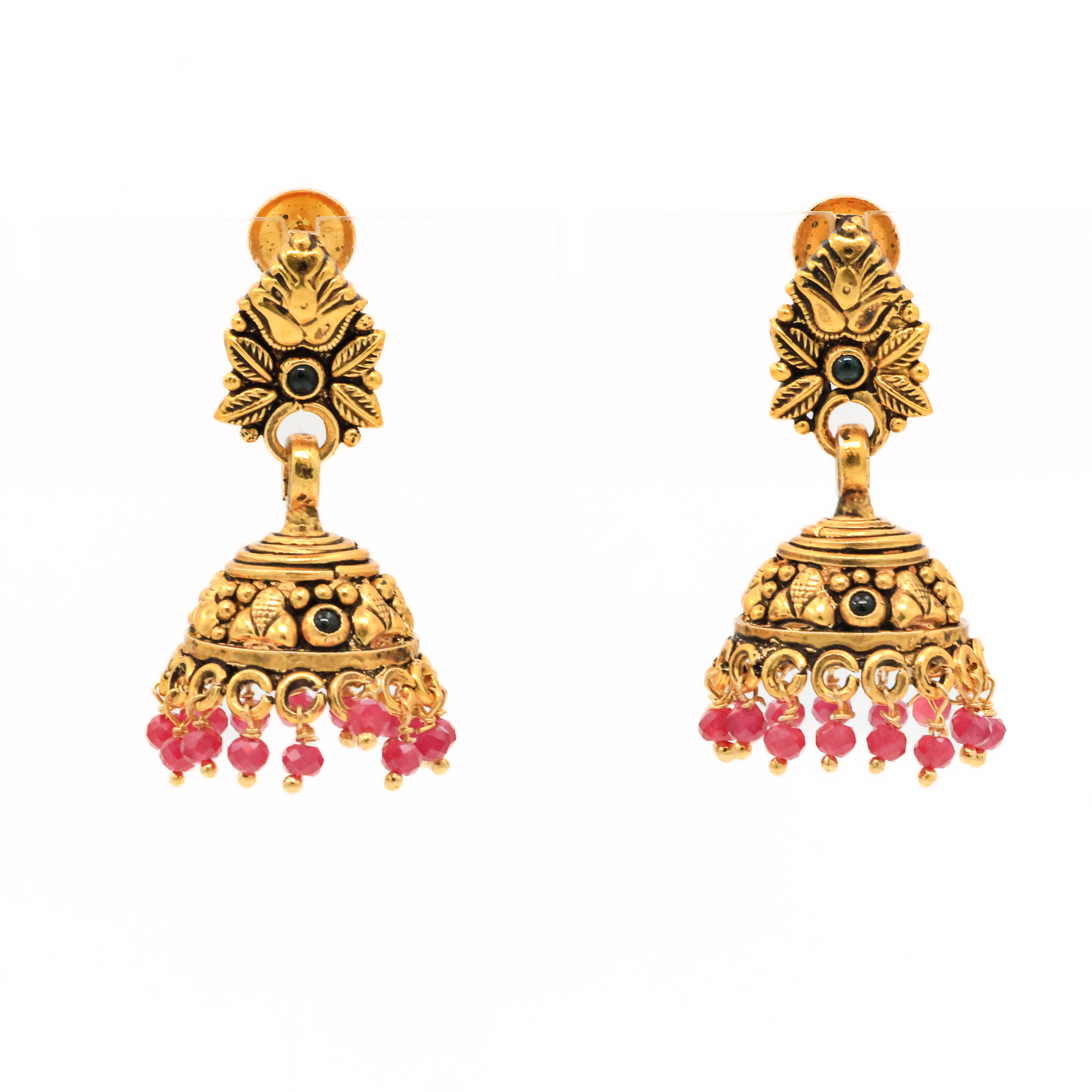 Arham Silver Palace - Gold Jhumka Earrings