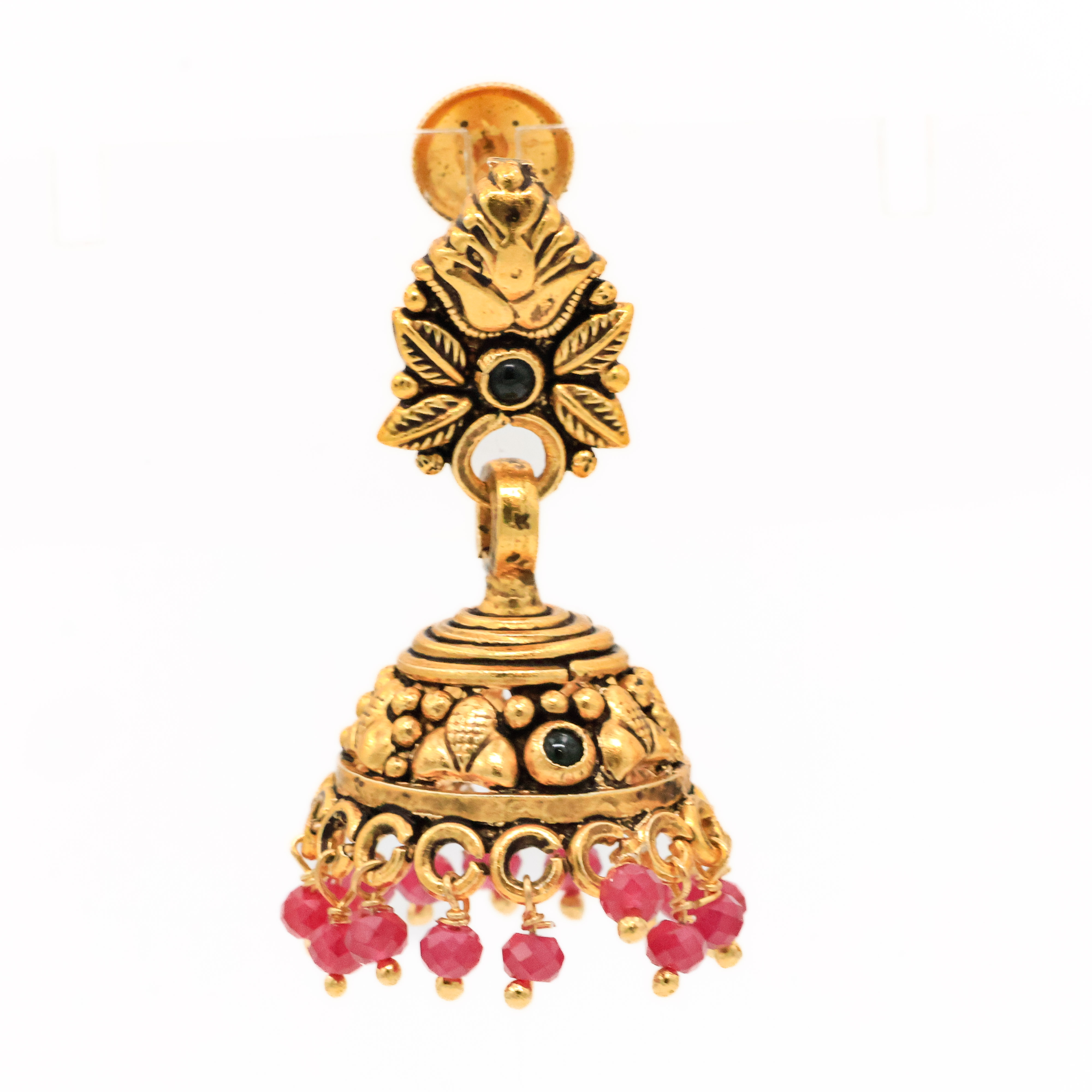 Arham Silver Palace - Gold Jhumka Earrings