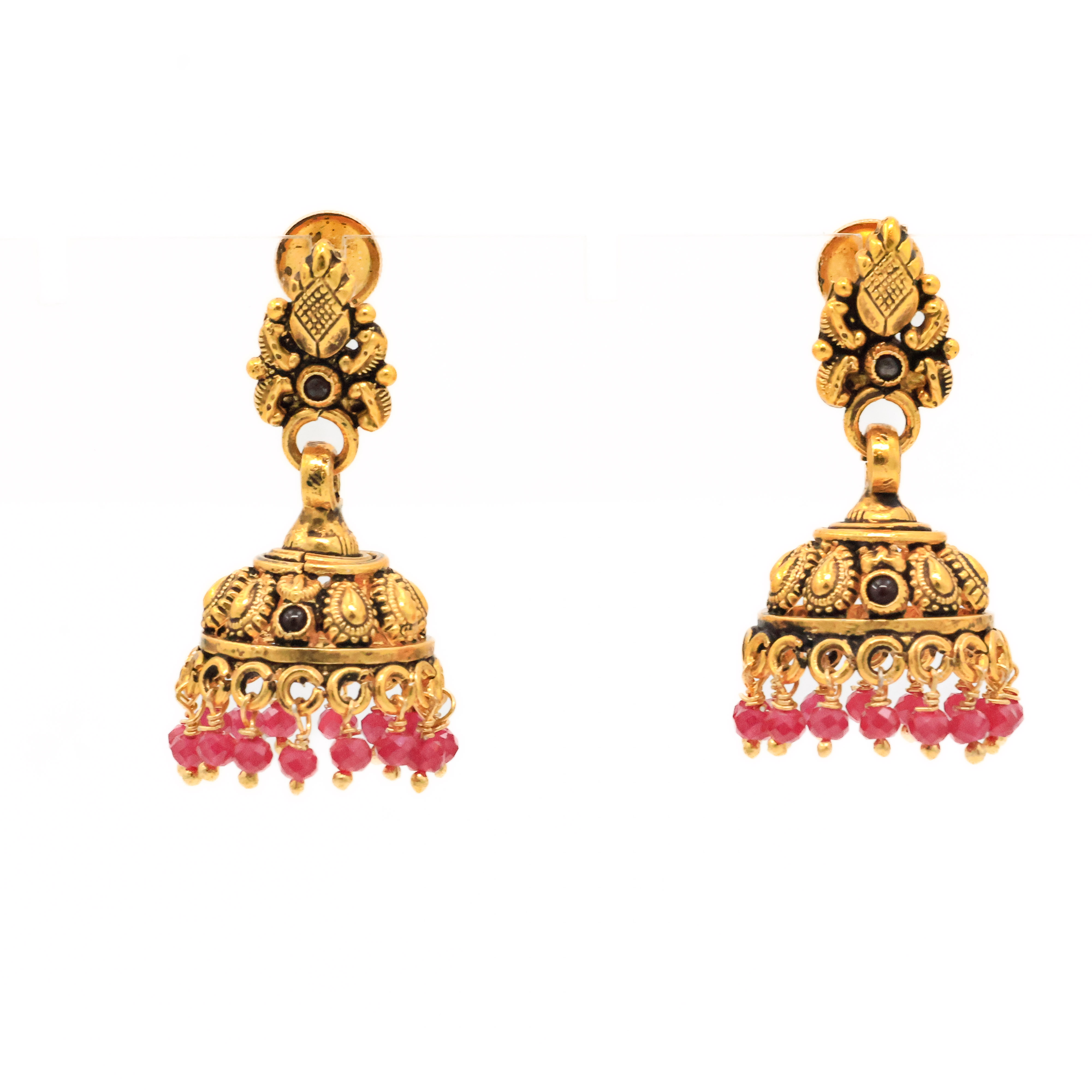 Arham Silver Palace - Gold Jhumka Earrings
