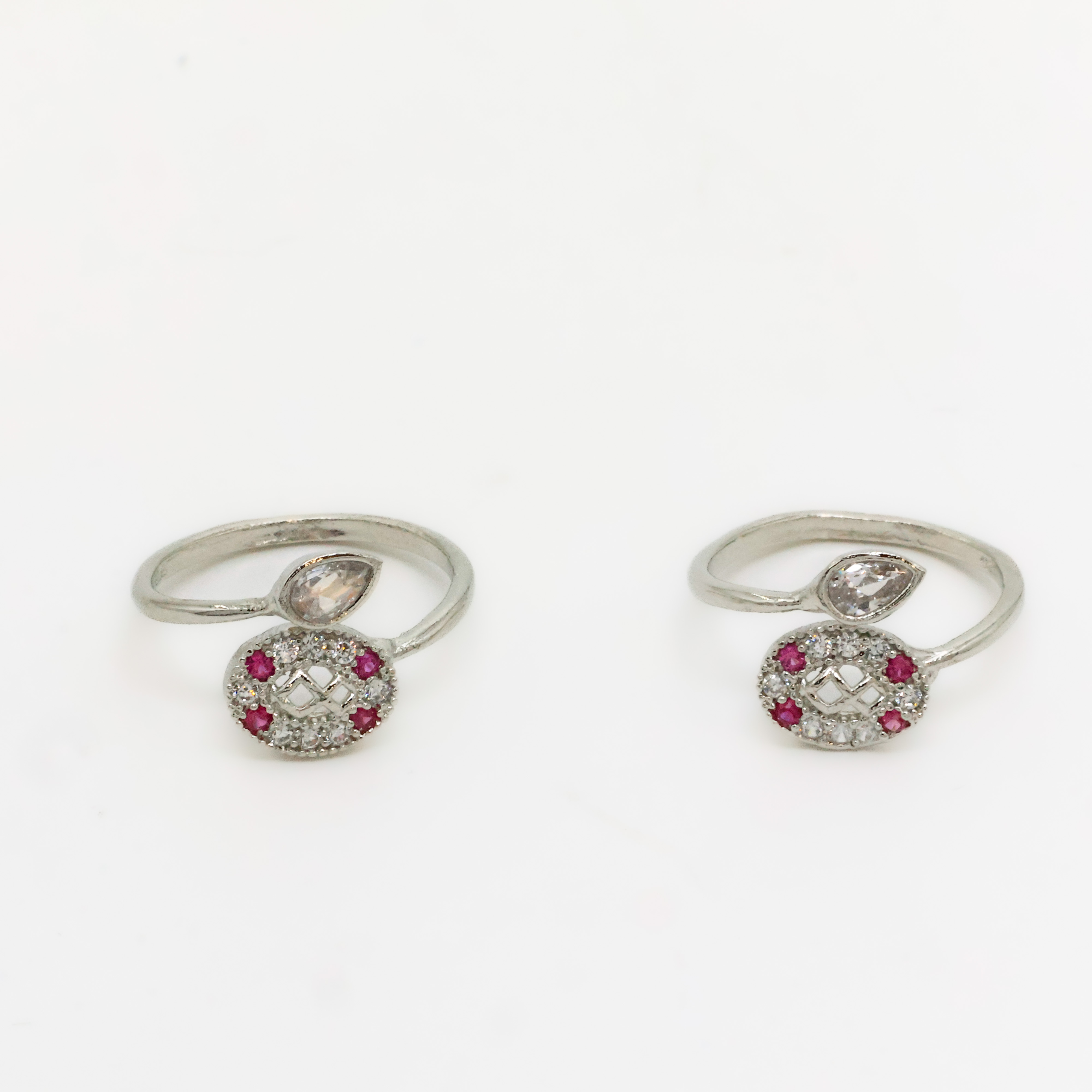 Arham Silver Palace - Silver Stone Rings