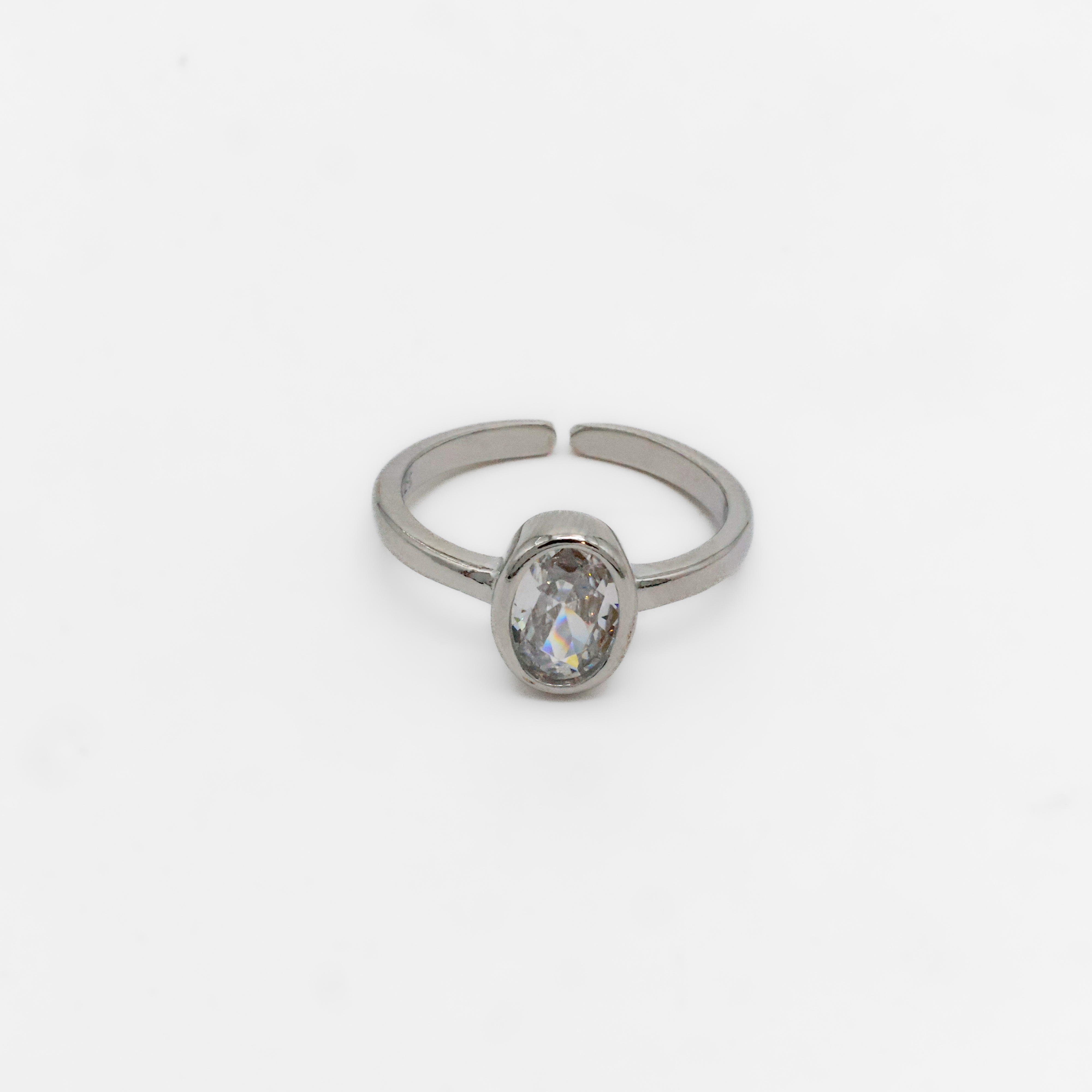Silver Stone Toe Ring