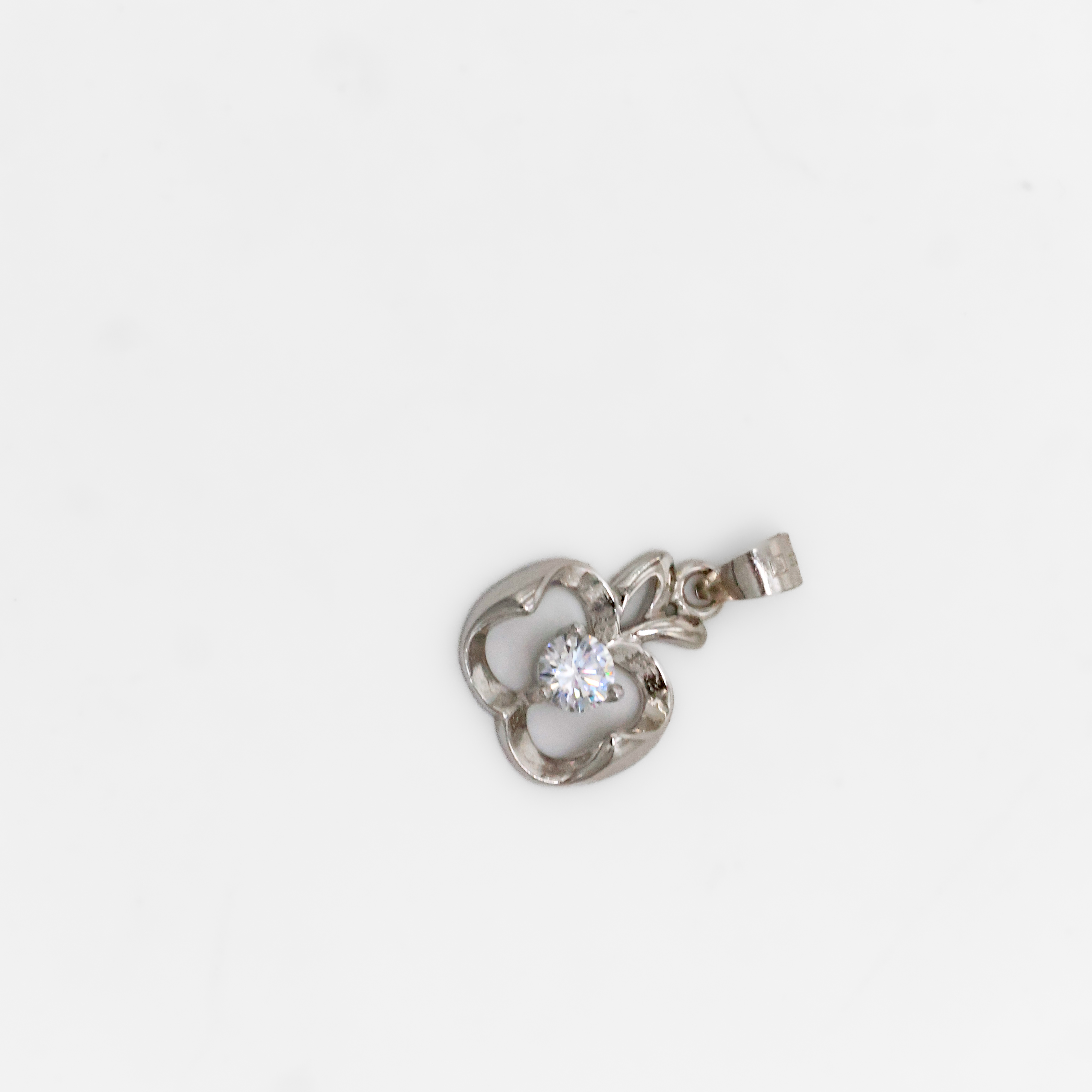 Silver Apple Pendant