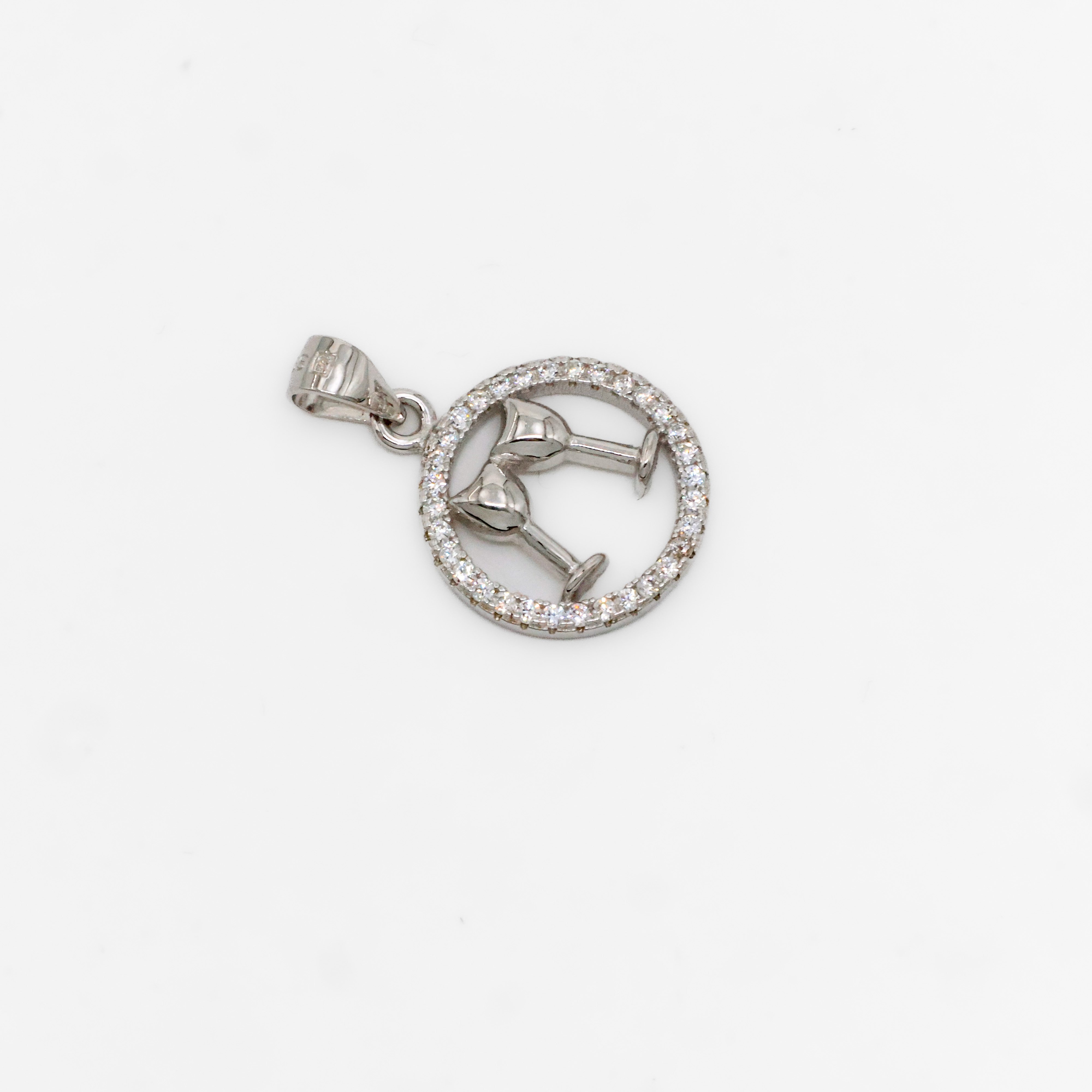 Silver Toast Pendant