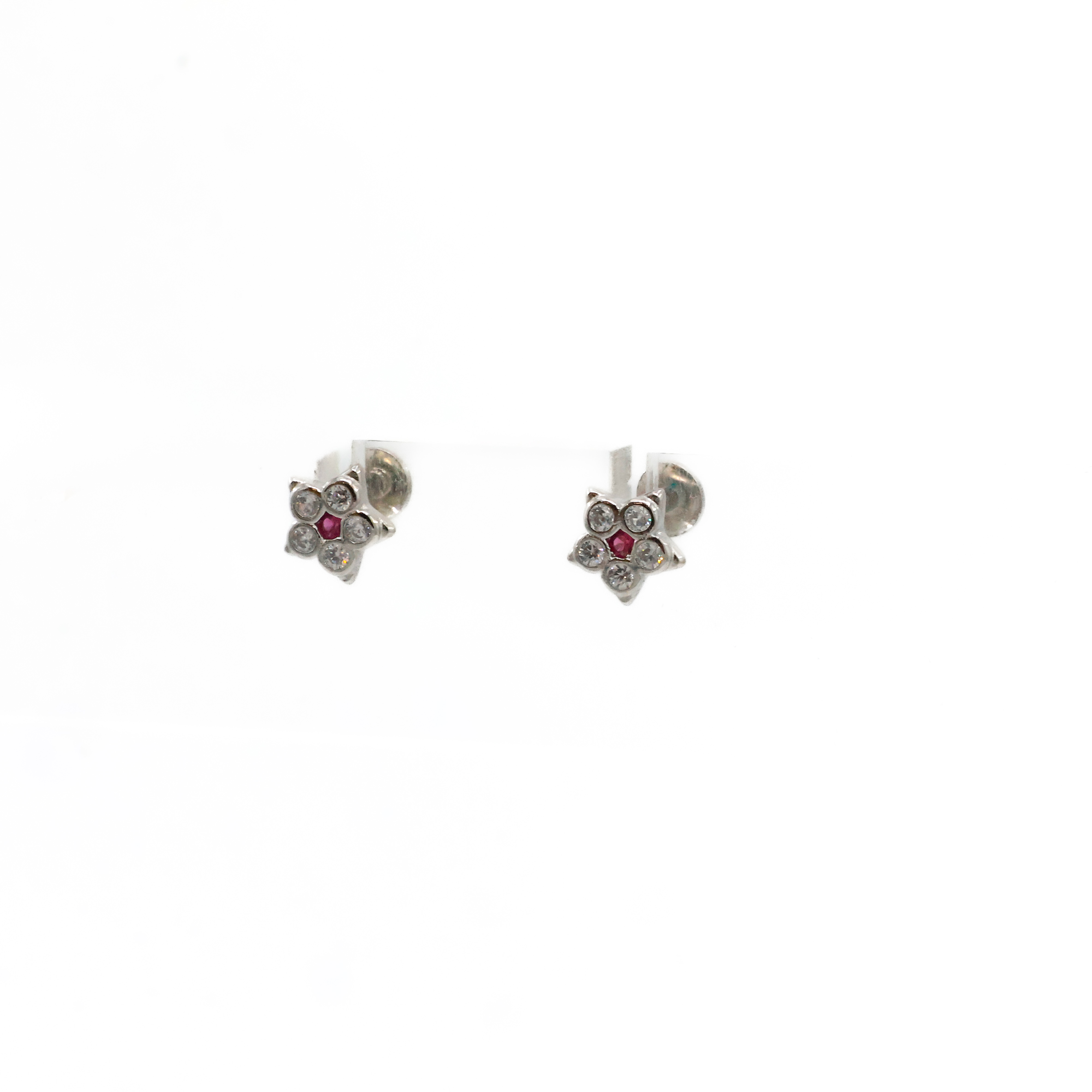 Arham Silver Palace - Silver Flower Studs