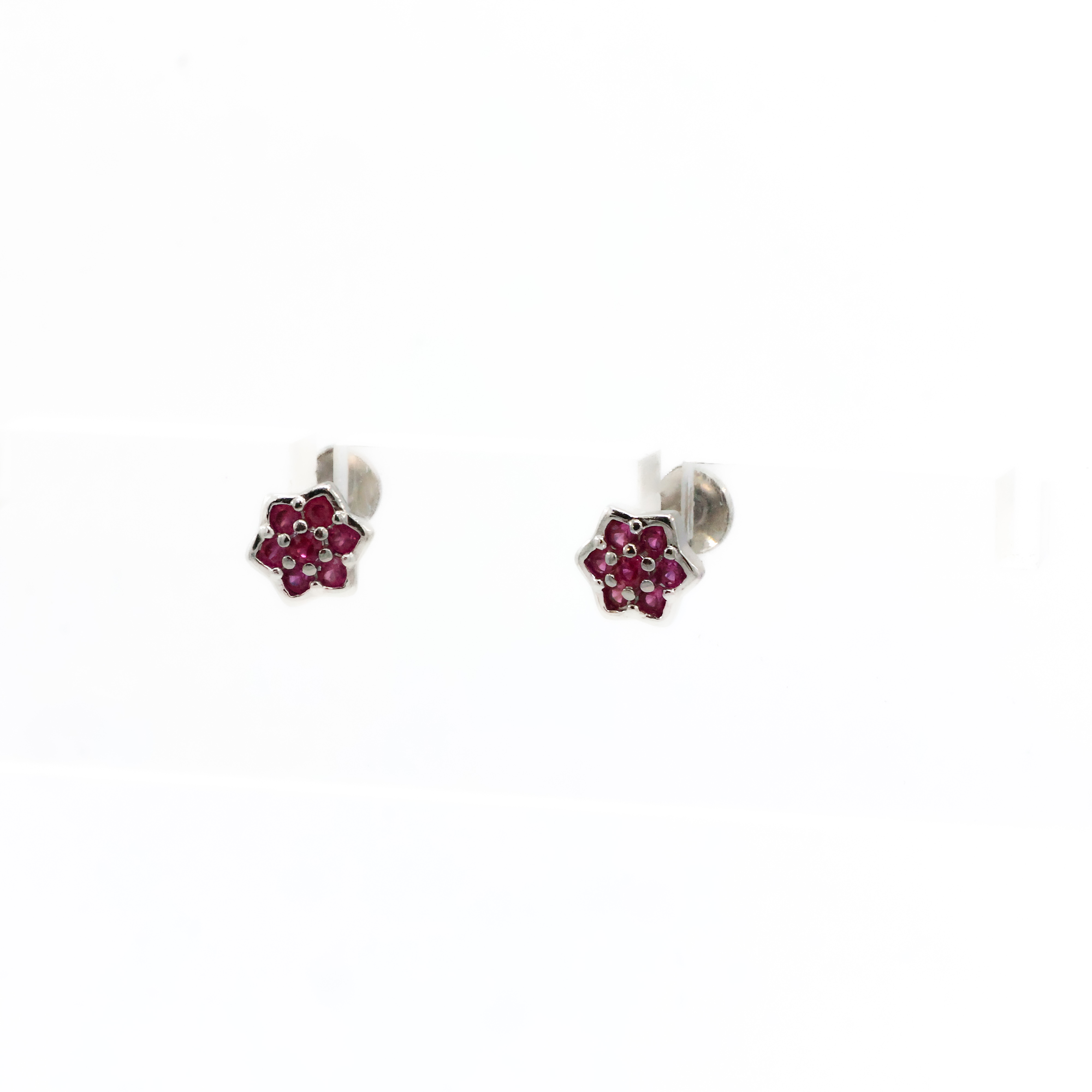 Arham Silver Palace - Silver Flower Earrings