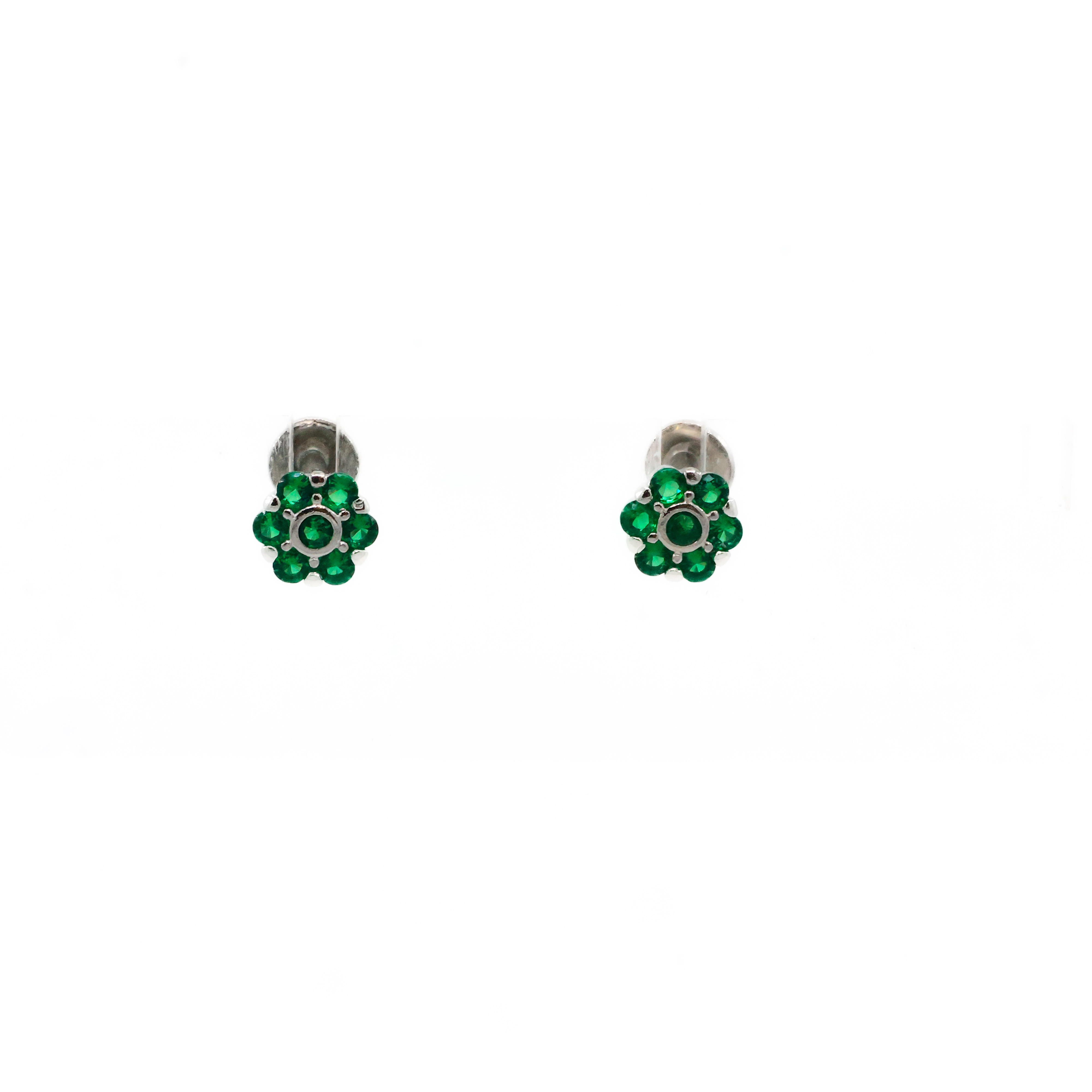 Arham Silver Palace - Silver Flower Studs